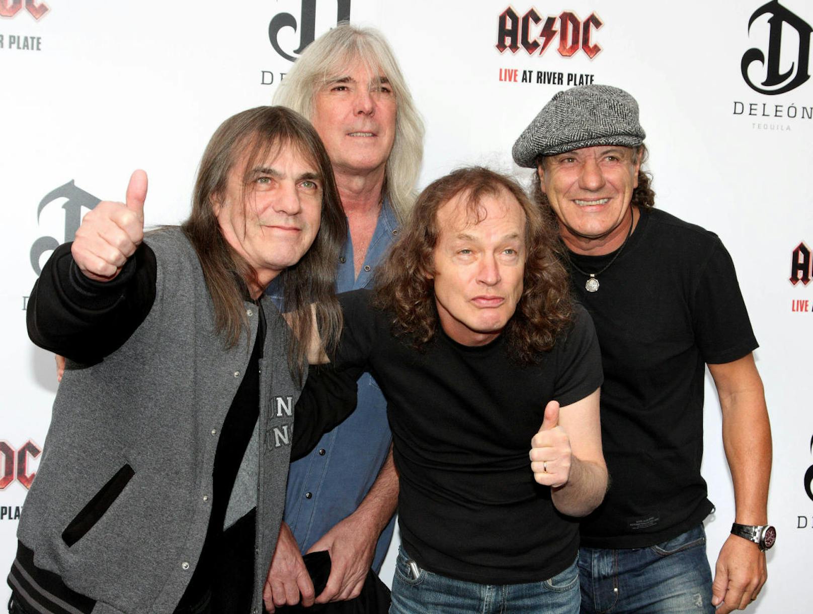 AC/DC: Malcolm Young, Cliff Williams, Angus Young, Brian Johnson, 2011.