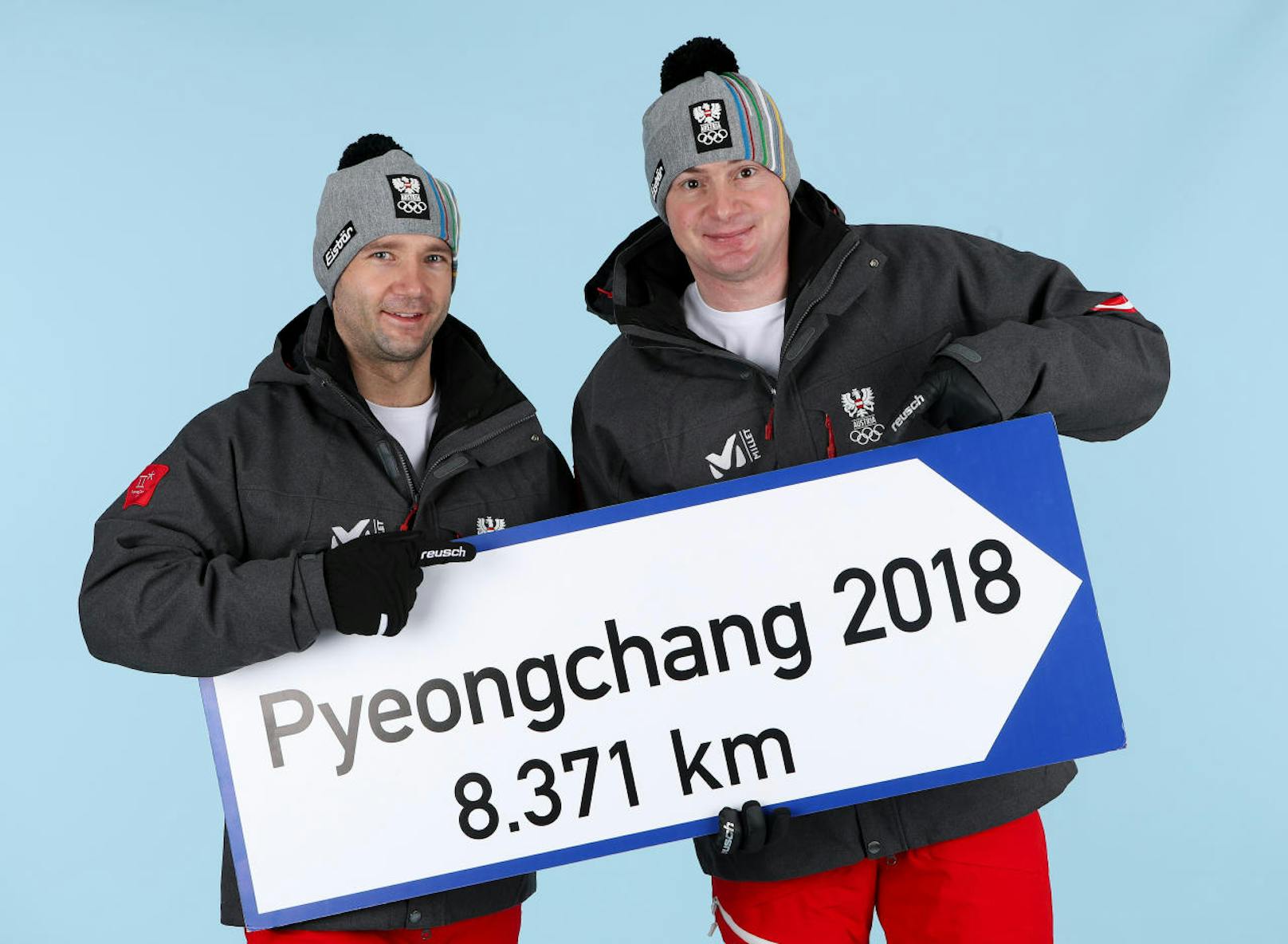 Die Doppelsitzer-Rodler Peter Penz und Georg Fischler wissen, wo es zu den Medaillen geht.