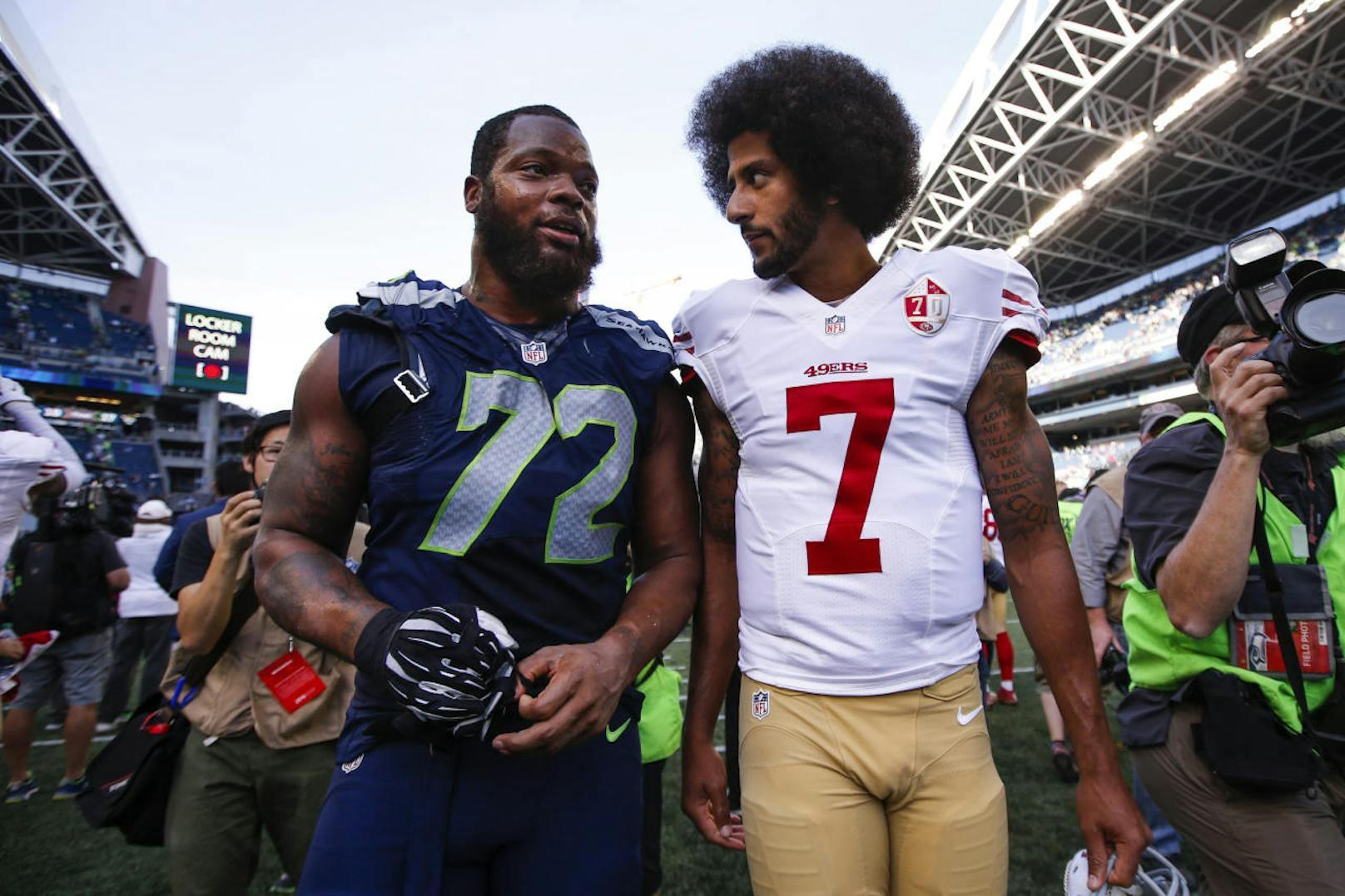 Michael Bennett und Colin Kaepernick