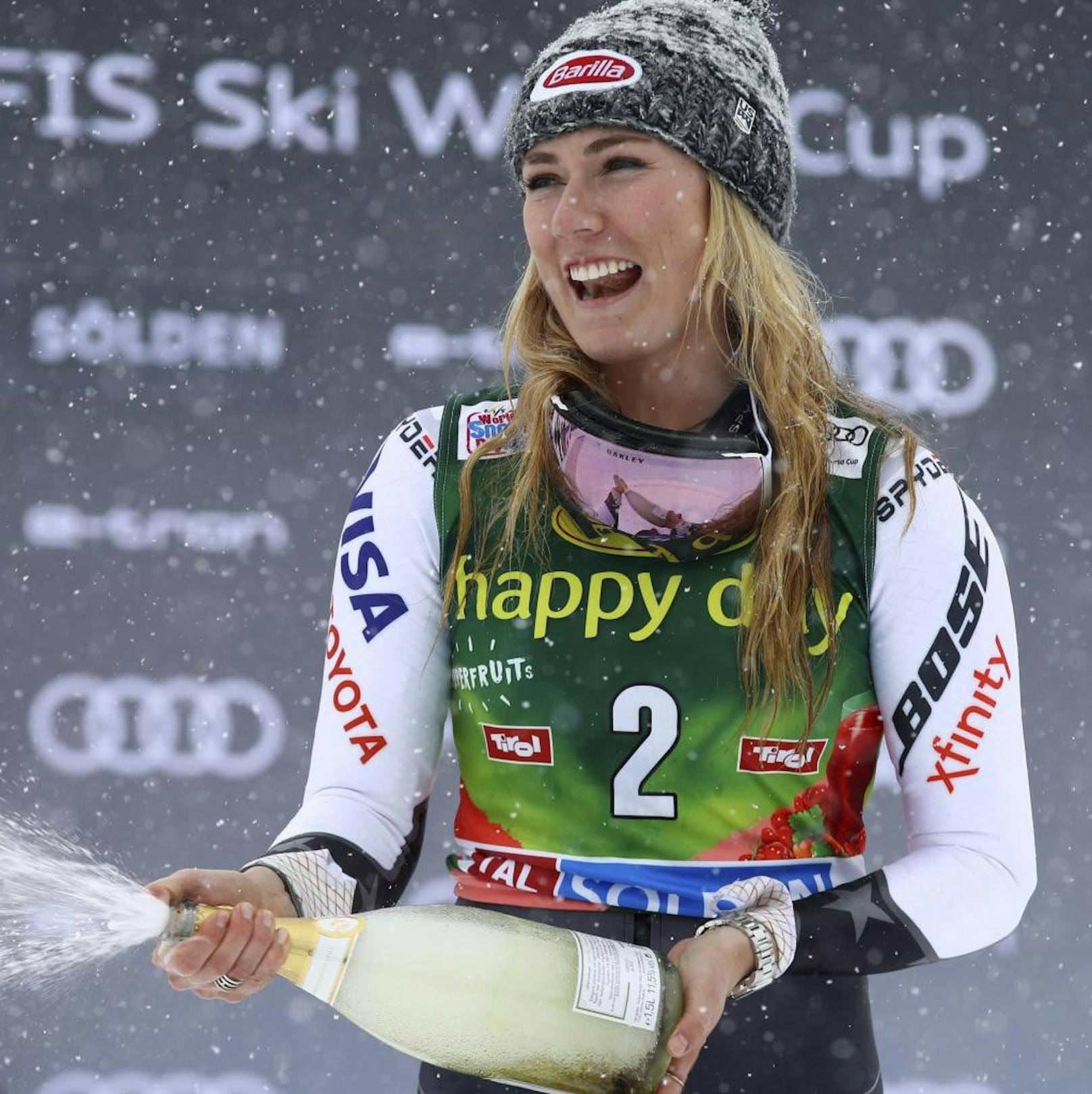 Den anschließenden Slalom am 25. November holte - wie könnte es anders sein - Mikaela Shiffrin, die ihren 34. Weltcup-Torlauf gewann. Damit war sie nur noch einen Triumph von der Bestmarke von Marlies Schild entfernt.

<b><i>Slalom, Killington (25.11.2018)</i></b>
1. Mikaela Shiffrin (US)
2. Petra Vlhova (Svk)
3. Frida Hansdotter (Swe)
<b>4. Bernadette Schild</b>