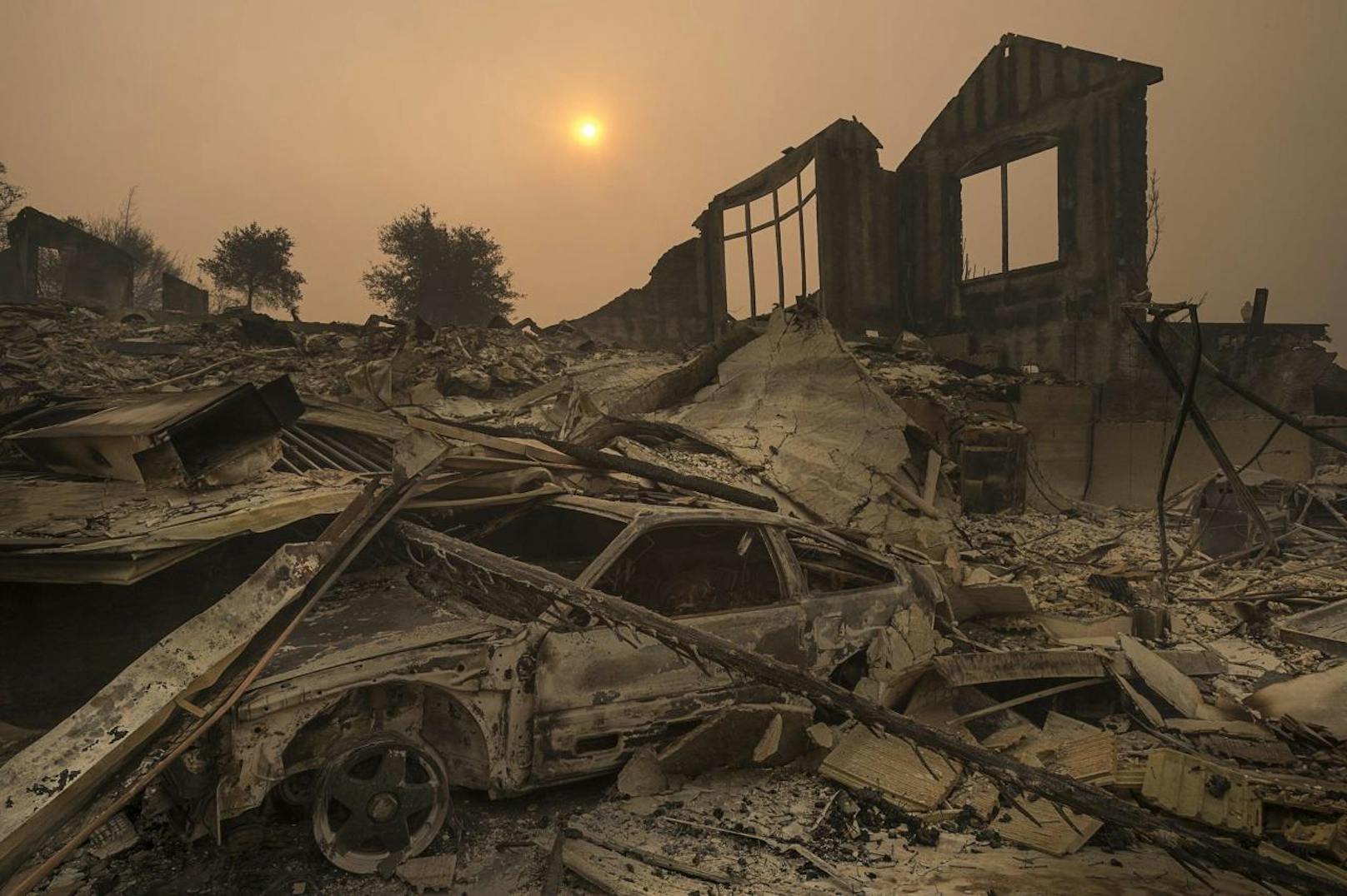 Santa Rosa, Kalifornien: Bilder der Zerstörung