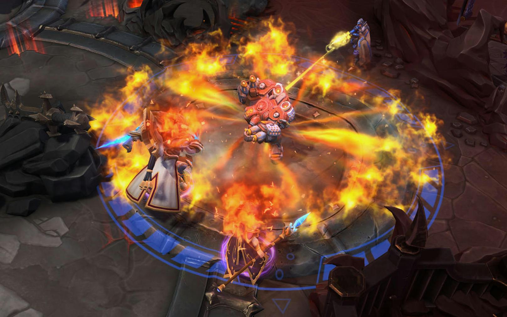 Heroes of the Storm bekommt Zuwachs: Der erfahrene Feuerfresser Blaze ist ab sofort verfügbar und bringt den Nexus mächtig ins Schwitzen. Er wurde mit einem Patch dem Spiel hinzugefügt.