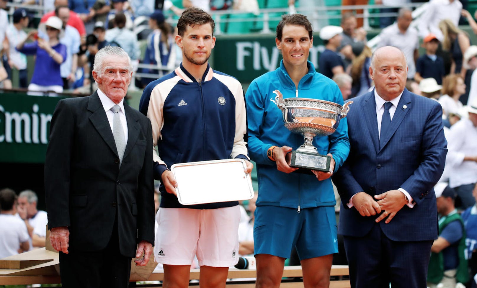 Dann die French Open: Thiem kämpft sich bis ins Finale des Grand-Slam-Turniers durch. Da war aber Endstation - wieder gegen Rafael Nadal.