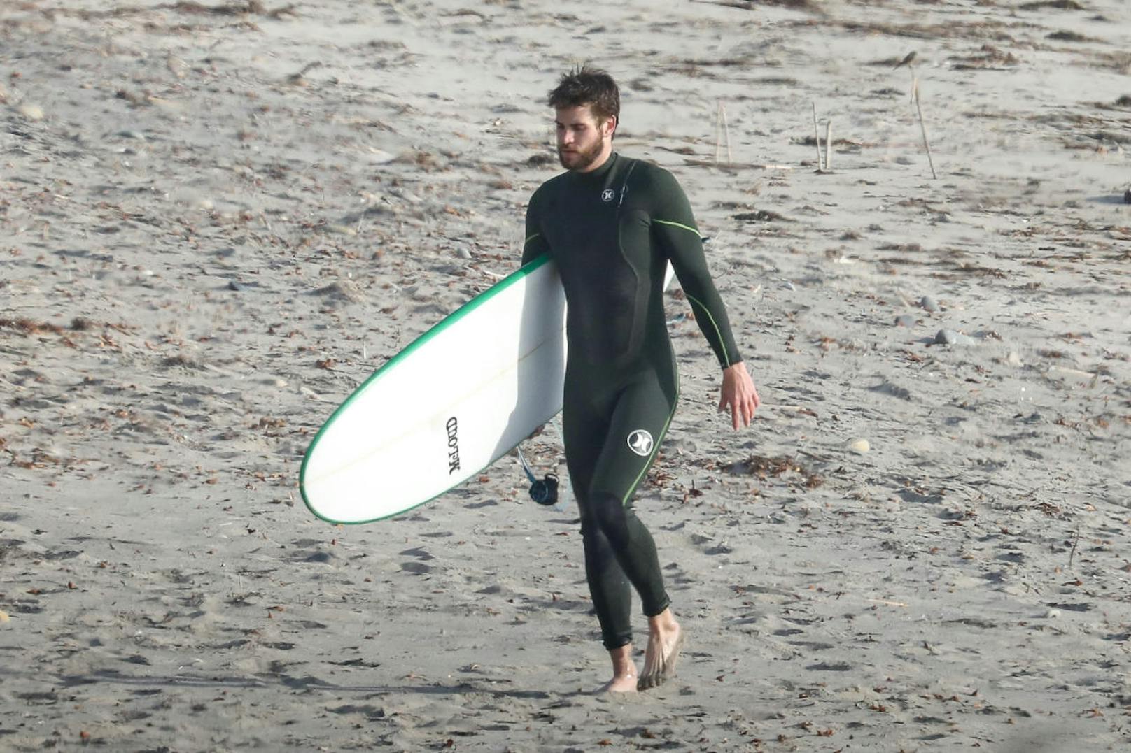 Ein Glücksfall für die Paparazzi, dass sich Liam für einen Tag am Strand statt einen Tag im Fitnesstudio entschieden hat