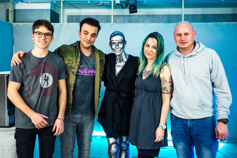 Das Team: Moritz Weixelberger, Sam Masghati, Rebecca_1147 (Rebecca Rapp), Nadja Hluchovsky
