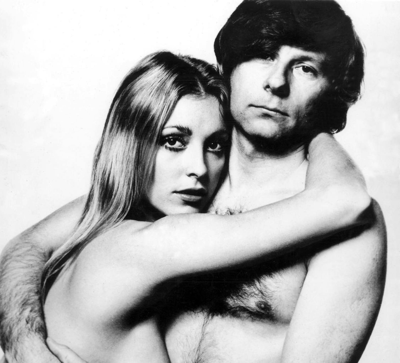 Regisseur Roman Polanski mit seiner zweiten Ehefrau, der US-Schauspielerin Sharon Tate, die während ihrer Schwangerschaft 1969 von der Charles-Manson-Bande ermordet wurde.