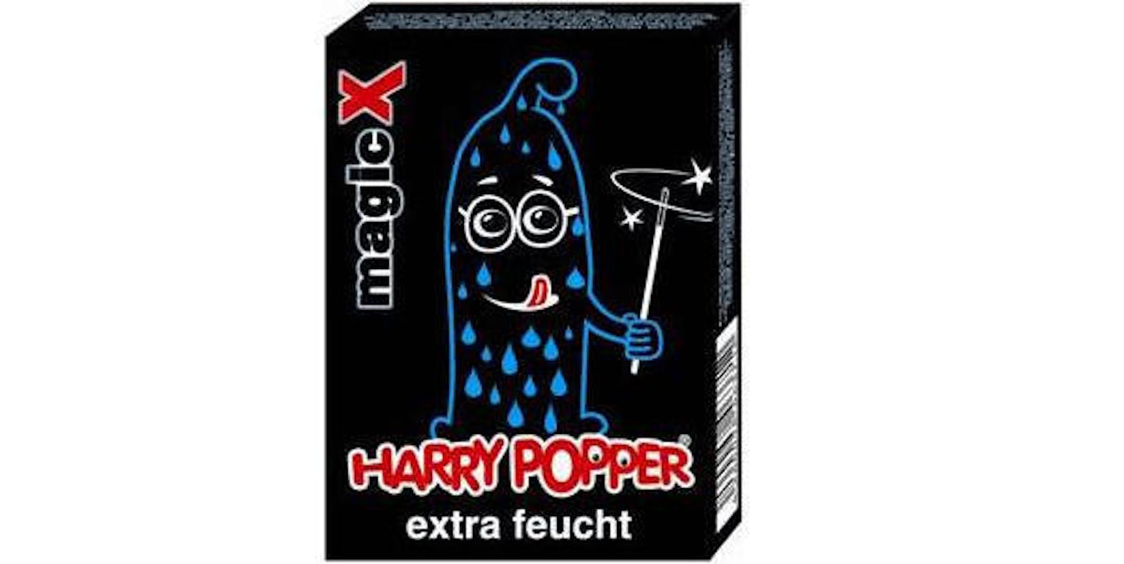 Sie waren der Stein des Anstoßes: Kondome der Marke "Harry Popper".