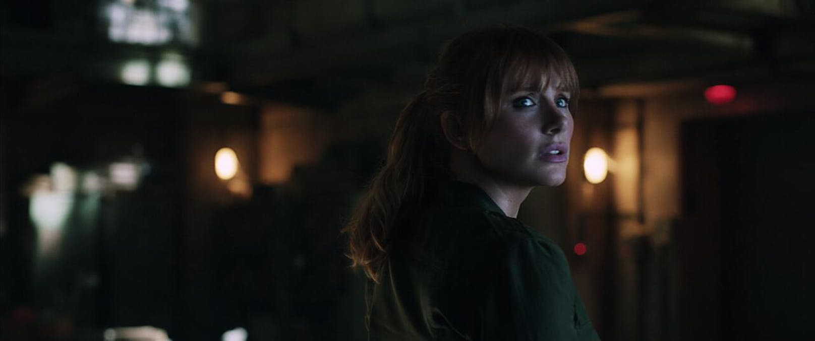 Claire (Bryce Dallas Howard) will mit Owen die Urzeitechsen retten. 