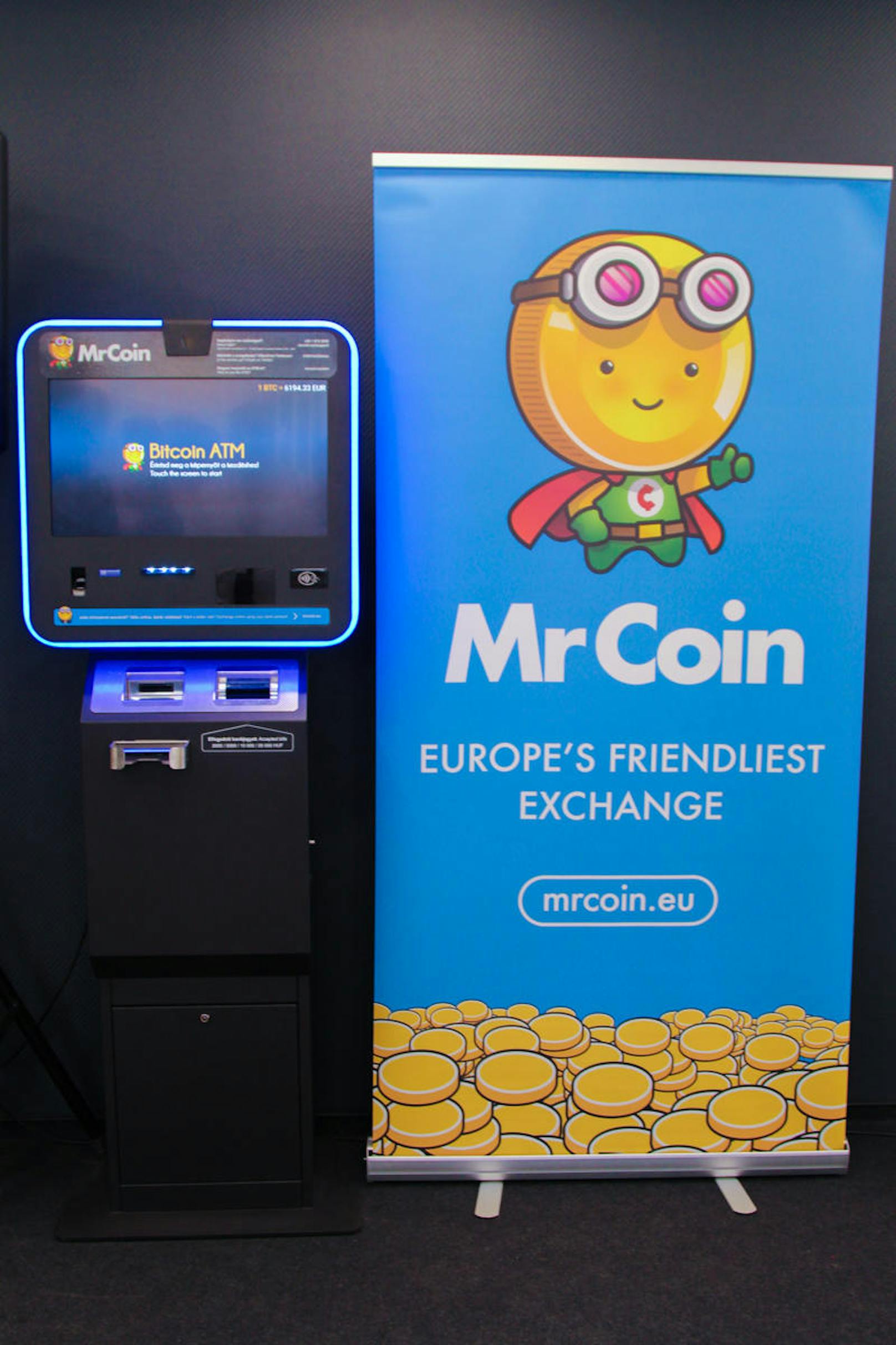 Der weltweit erste Bitcoin-Bankomat.
