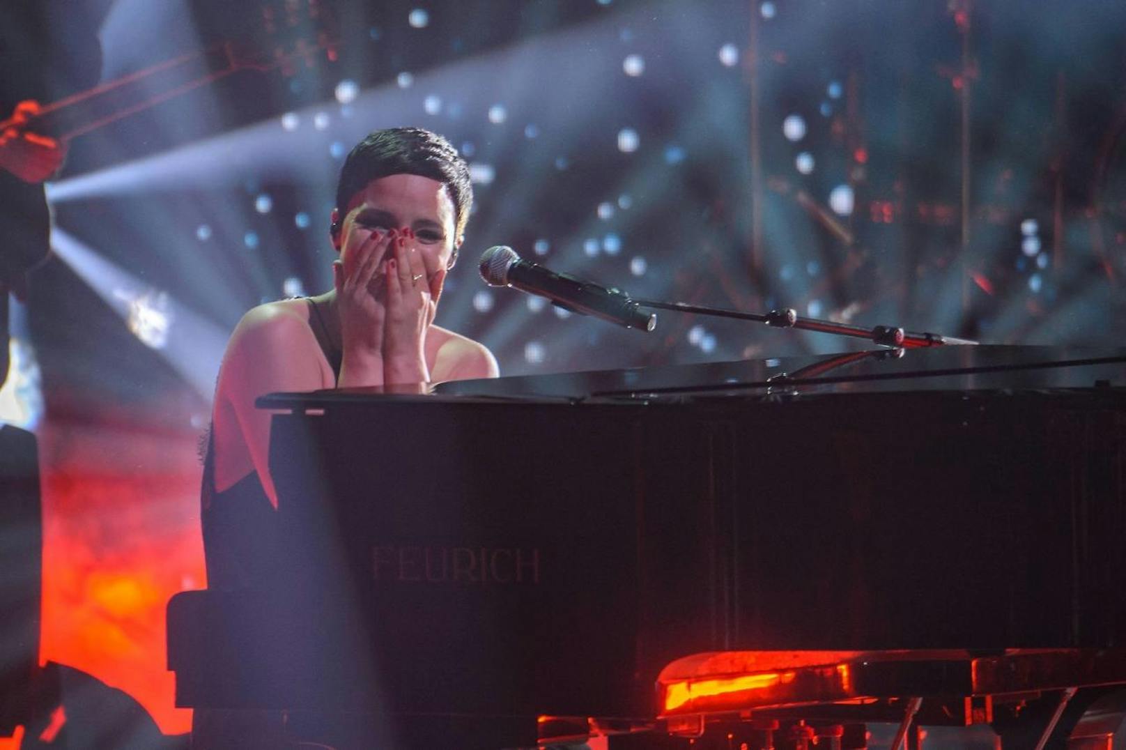 Ina Regen beim Amadeus Award, wo sie für den "Song des Jahres" nominiert war