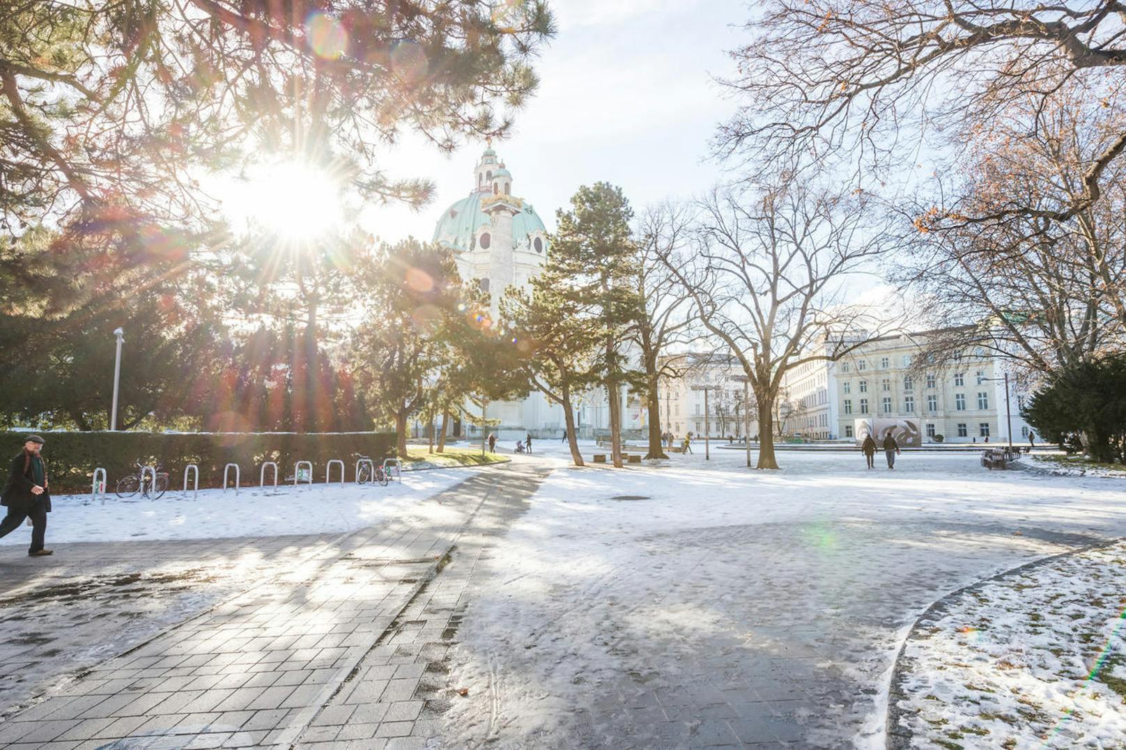 Wiener teilen sich mit Grazern das Schlusslicht: In der Bundeshauptstadt fällt nur mit 20-prozentiger Wahrscheinlichkeit Schnee.