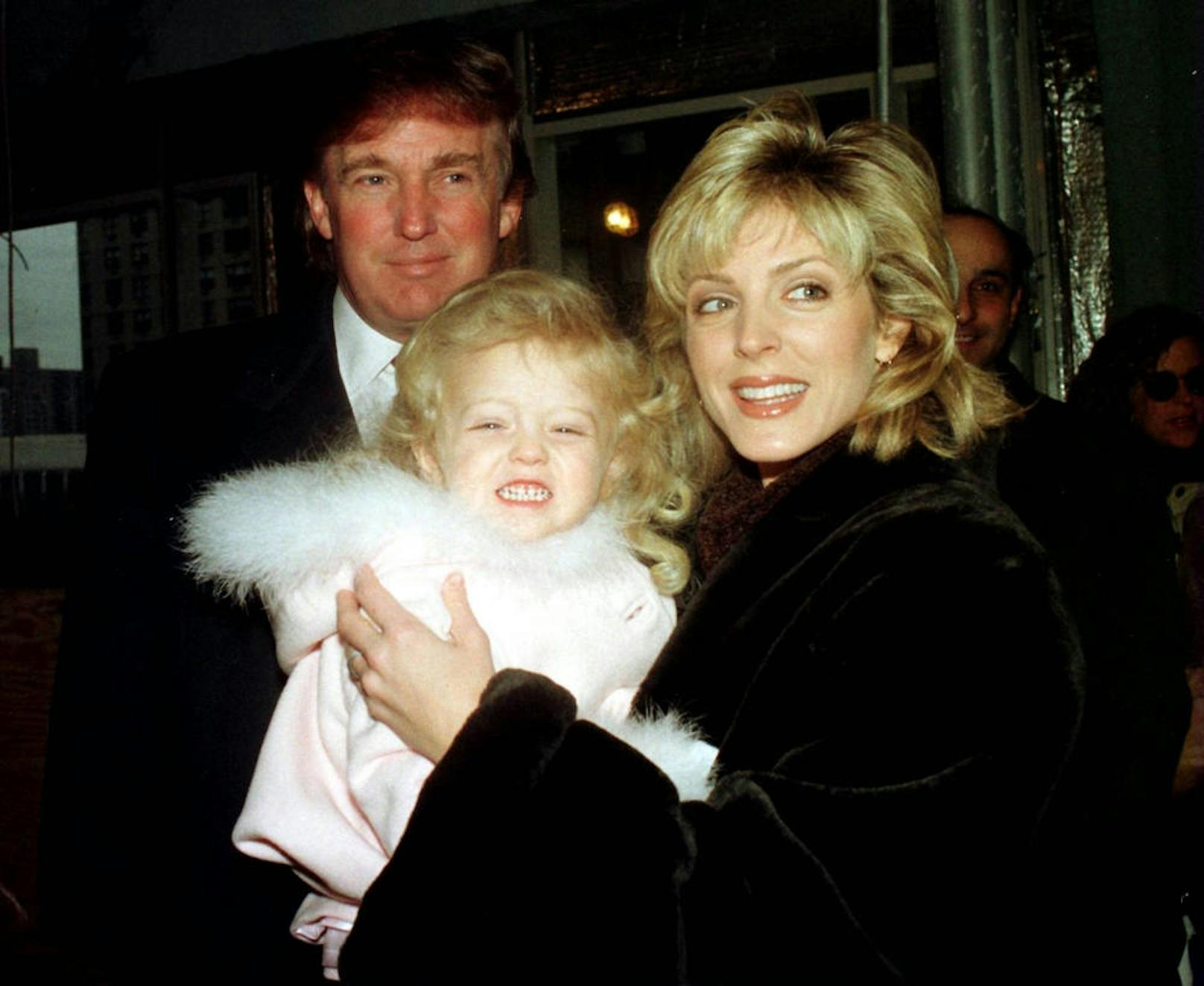 Donald Trump mit Marla und Tiffany, 1995.