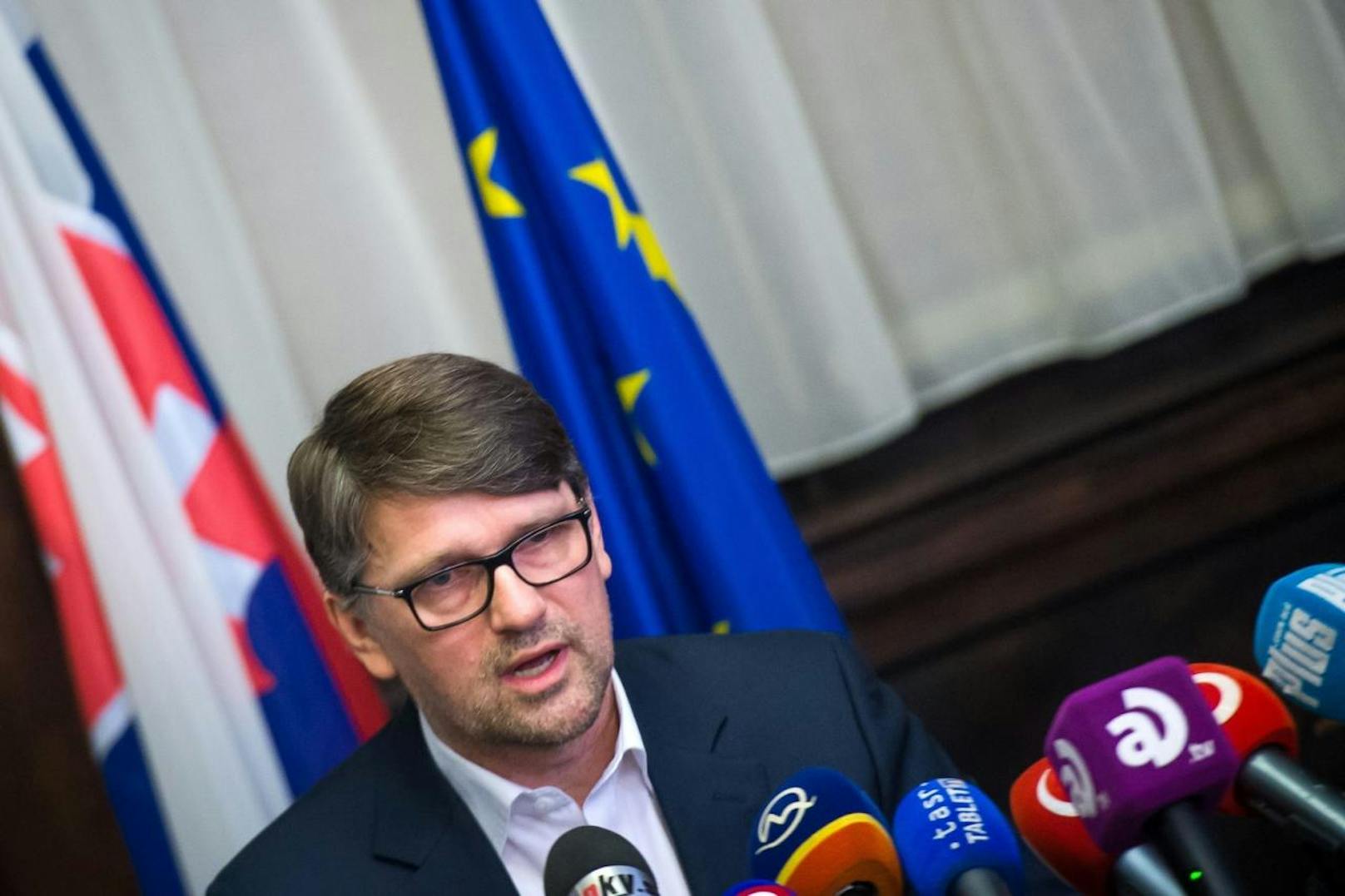 Marek Madaric, slowakischer Kulturminister, trat zurück.