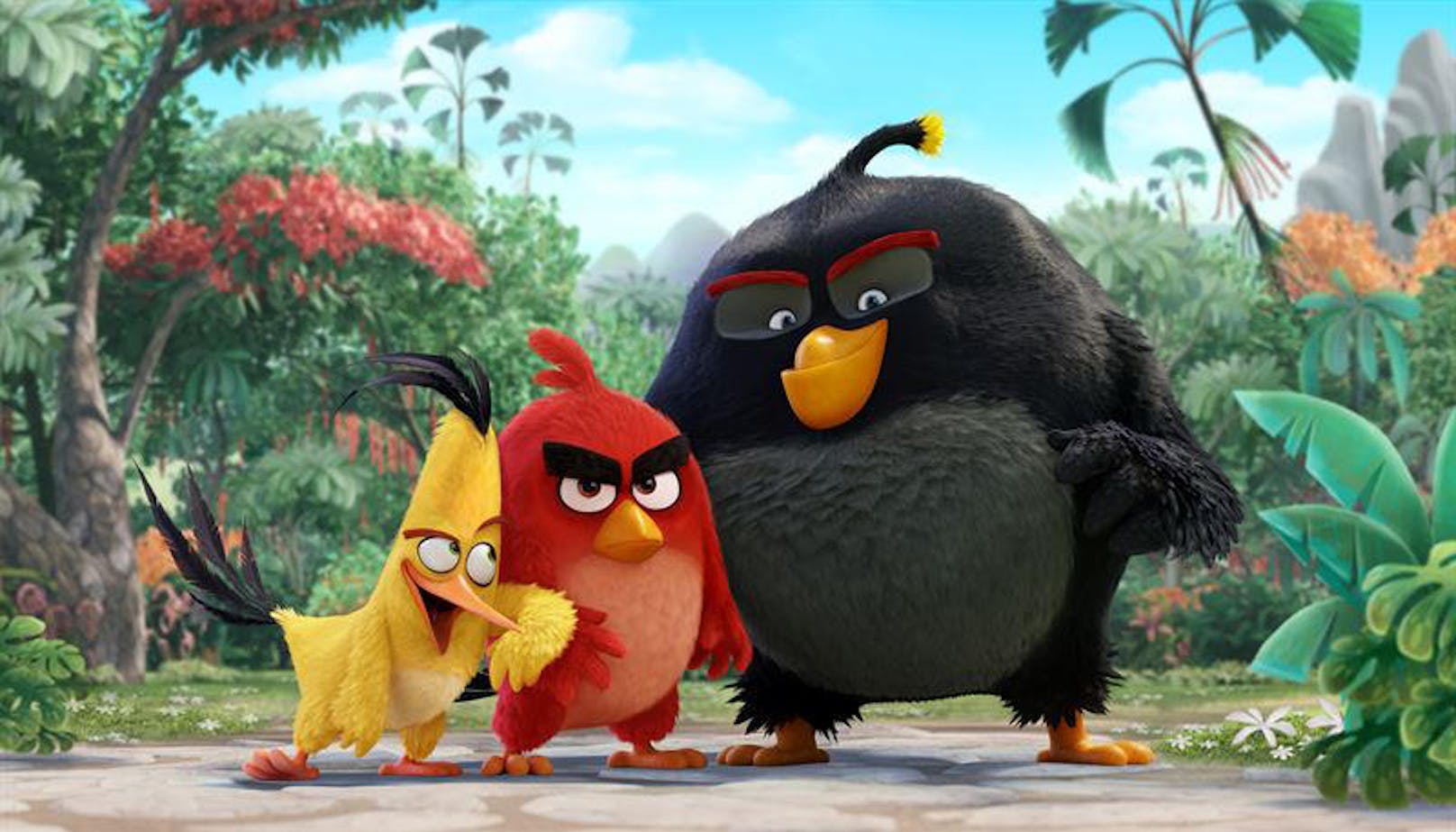 Von links: Chuck (Josh Gad), Red (Jason Sudeikis) und Bomb (Danny McBride) sind zornige Vögel.