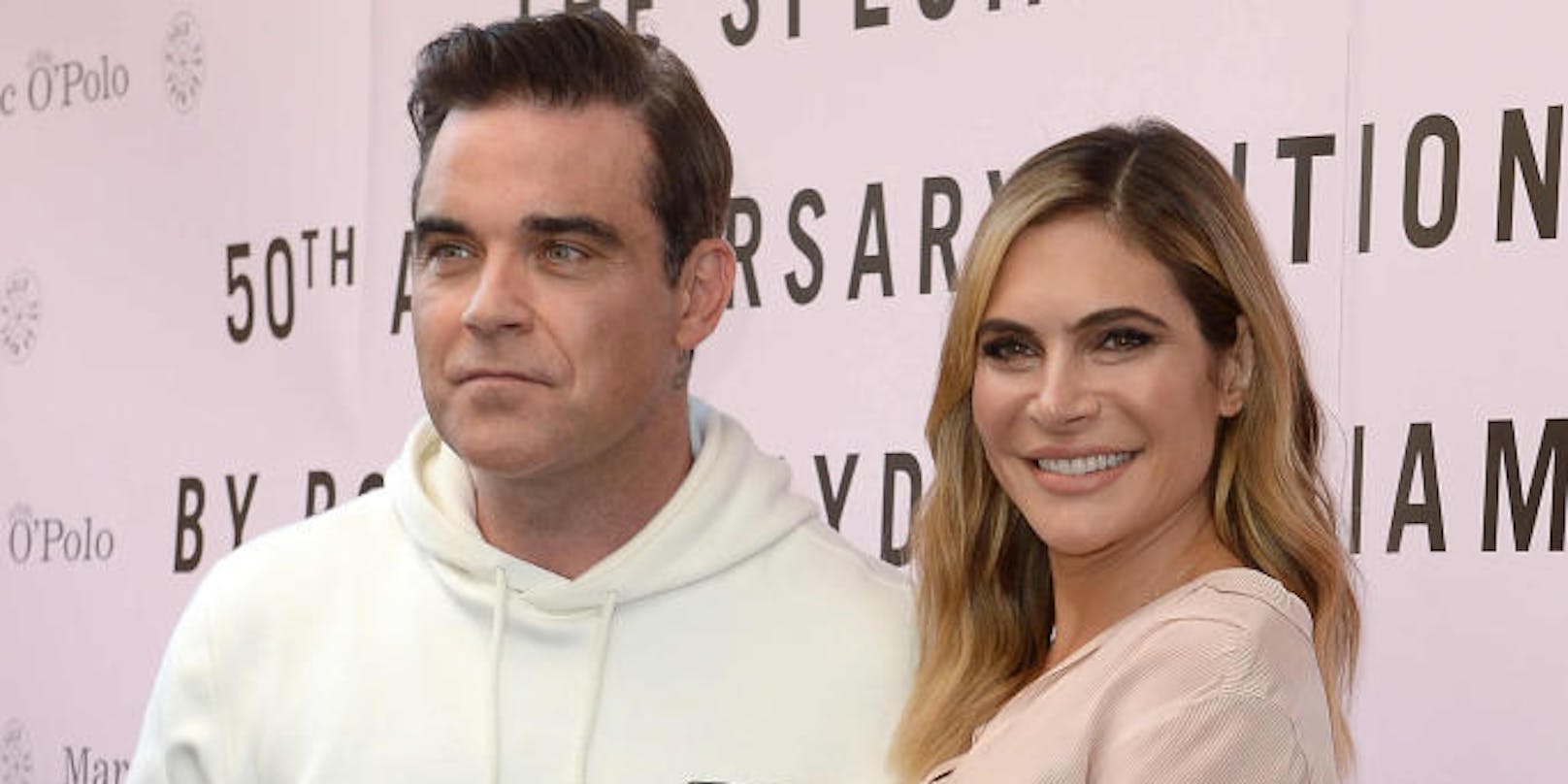 Robbie Williams mit Ehefrau Ayda Fields<br>