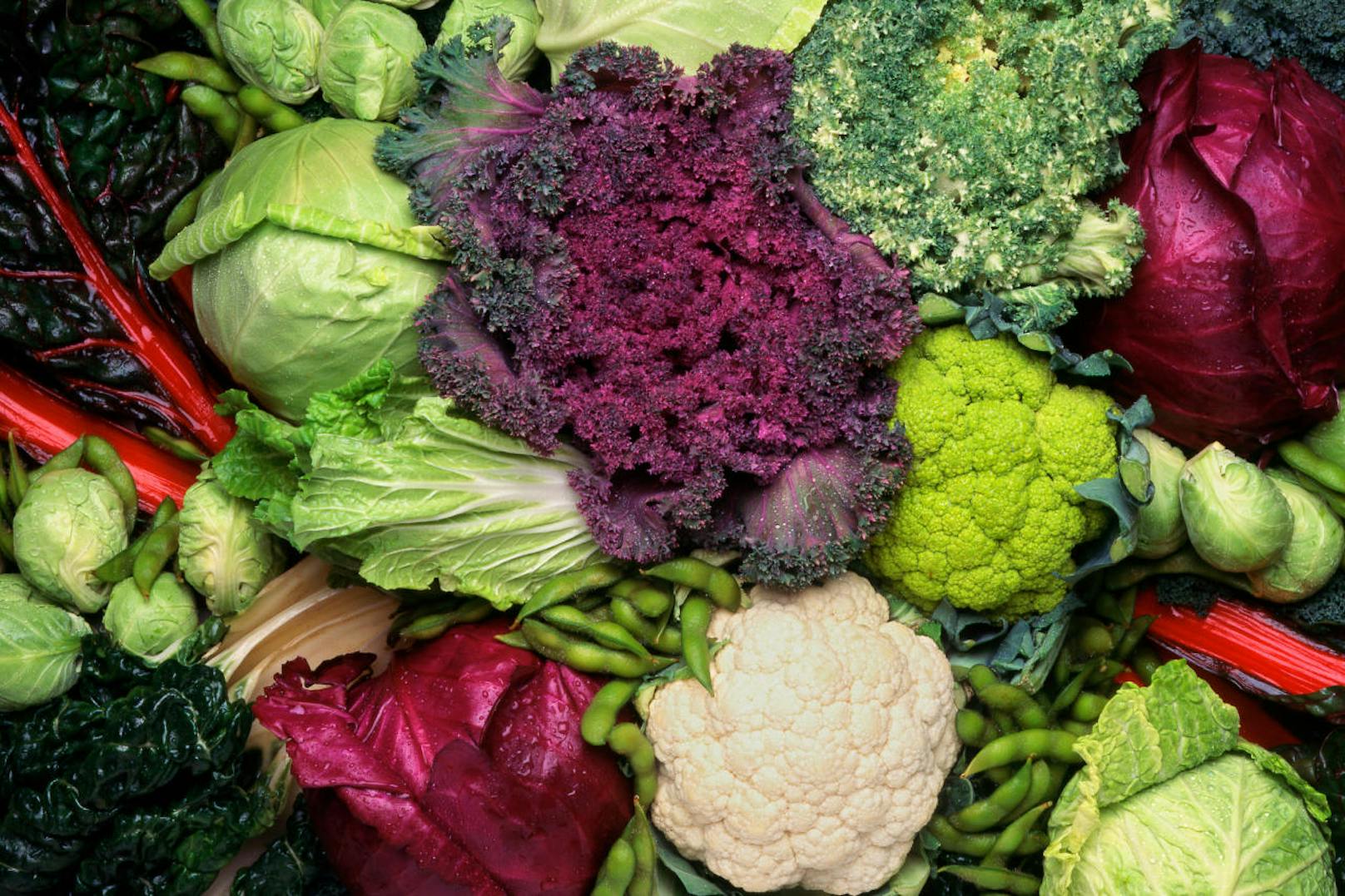 Auch die anderen Kohlarten - Weiß-, Rot- und Blumenkohl sowie Kohlrabi - stehen dem Broccoli in nichts nach: Sie sind reich an Vitamin C und das in gleichem Masse wie Zitrusfrüchte.