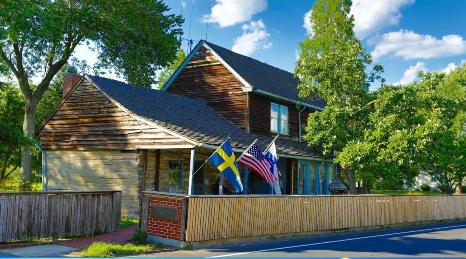 Das ist das Nothnagle Log House, angebaut an das Haus von Doris und Harry Rink.