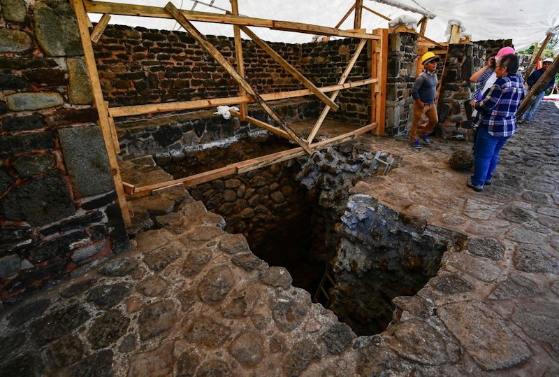 Das verheerende Erdbeben in Mexiko im September 2017 hat einen Tempel freigelegt.