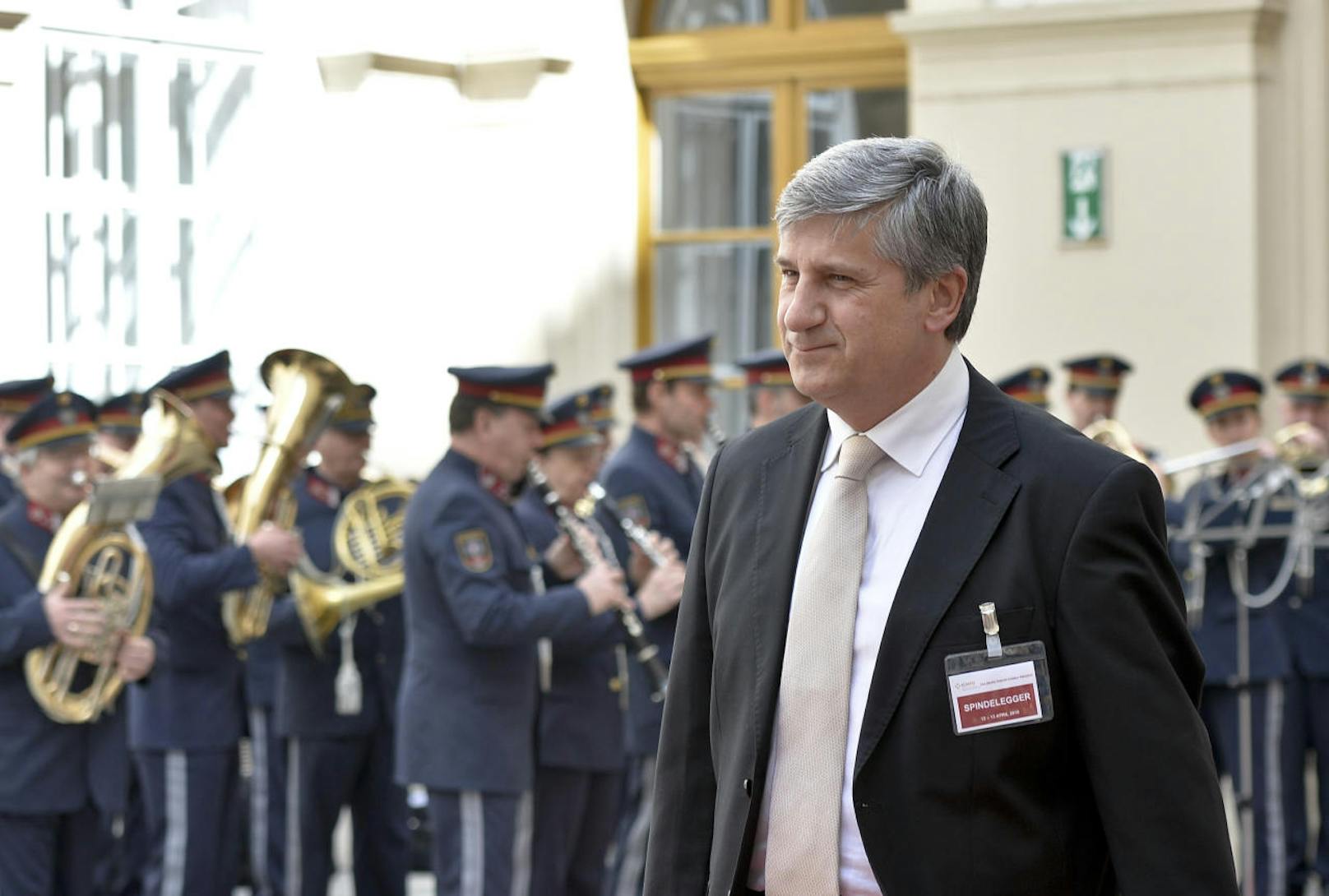 Ex-Vizekanzler Michael Spindelegger beim "Wiener Prozess" in Wien. 