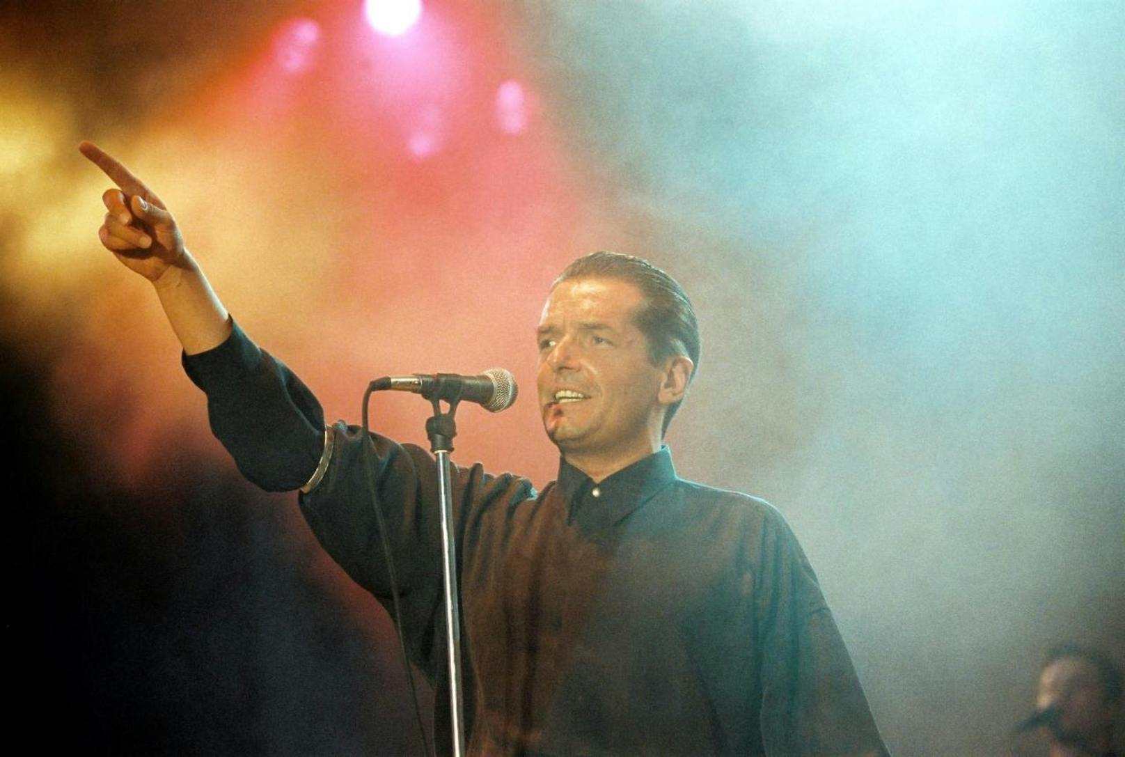 Falco beim legendären Donauinsel-Konzert im Jahr 1993