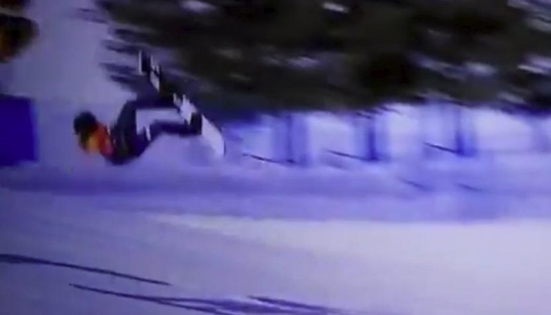 Der schlimme Sturz von ÖSV-Boarder Markus Schairer - er brach sich den fünften Halswirbel.