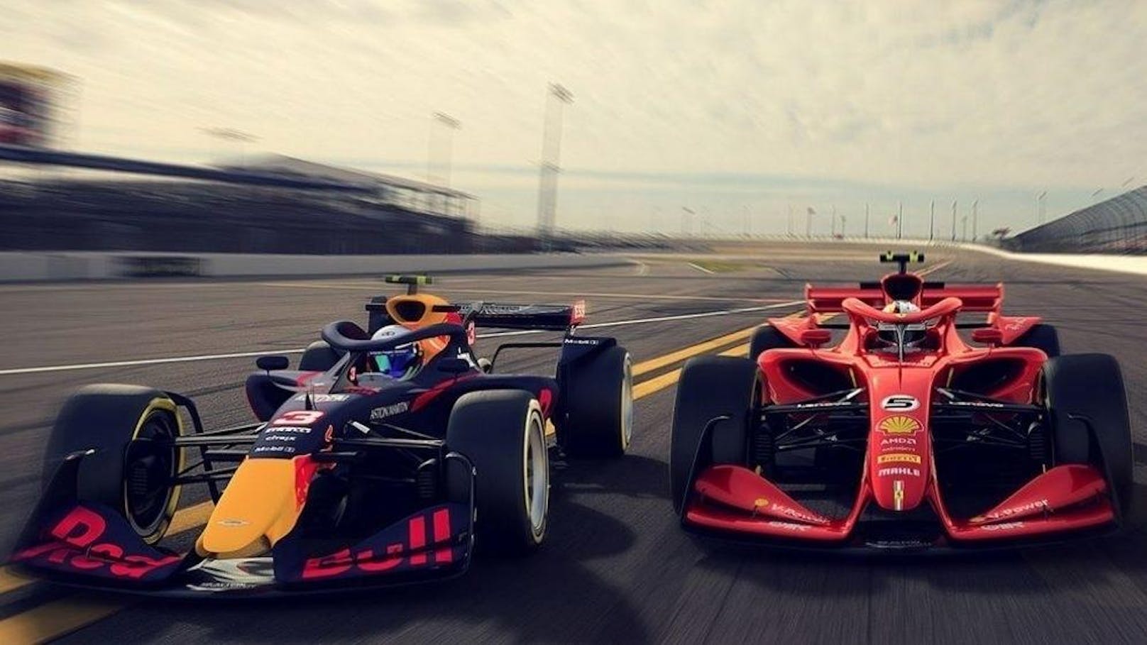 Die neuen Formel-1-Boliden. So sollen sie ab 2021 aussehen.
