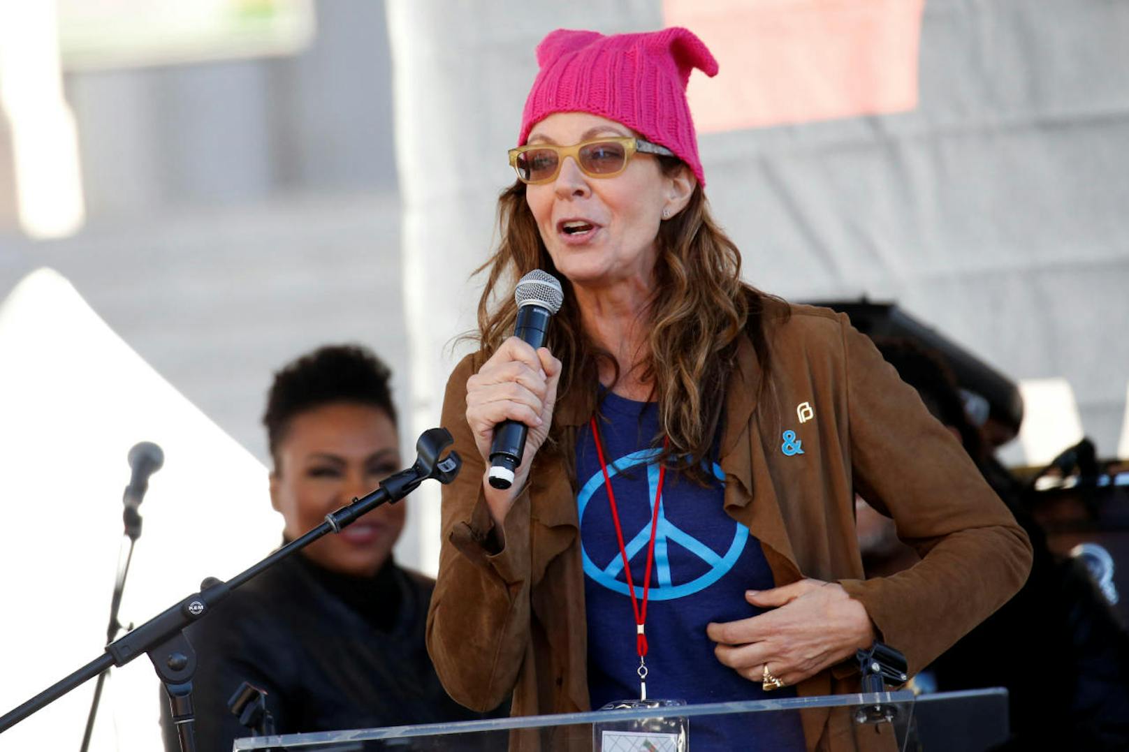 Allison Janney (The Help, The West Wing) beim Women's March 2018 in Los Angeles