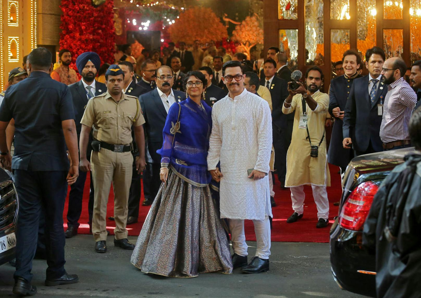 Bollywood-Superstar Aamir Khan mit seiner Frau Kiran Rao 