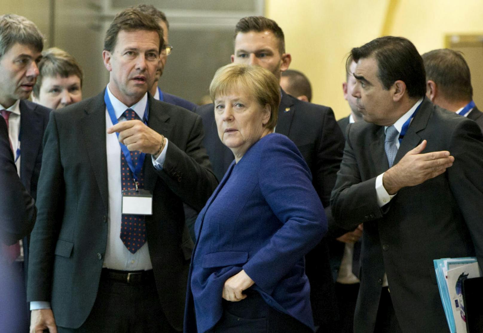 Die deutsche Kanzlerin <b>Angela Merkel</b> beim Asylgipfel in Brüssel am 24. Juni 2018.