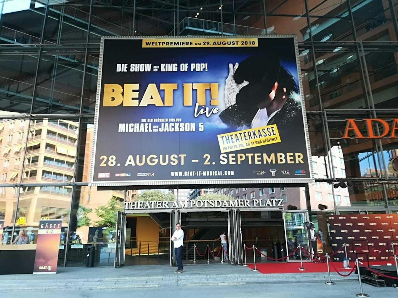 Im Theater am Potsdamer Platz in Berlin ging am 29.08.2018 die Weltpremiere des neuen Michael Jackson Musicals "Beat It!" über die Bühne.