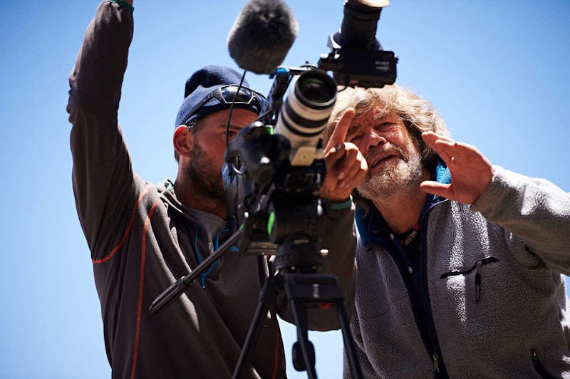 Am Set von "Still Alive" (Credit: Reinhold Messner)