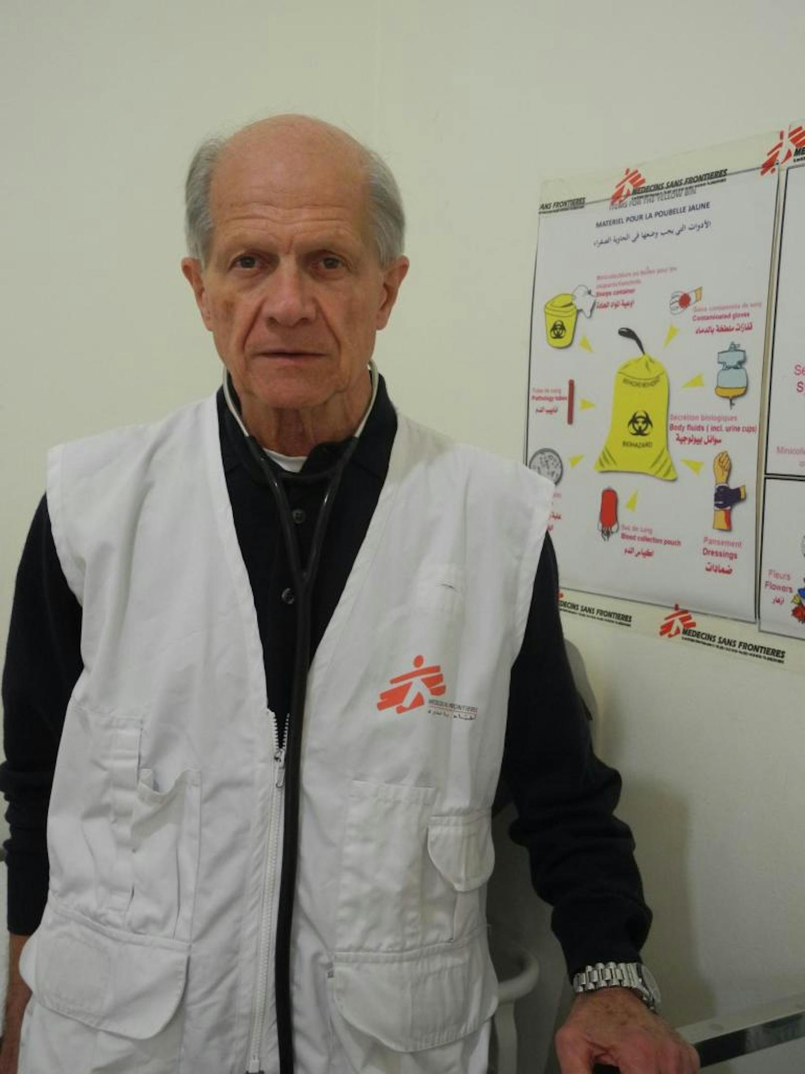 Klaus Täuber (77) ist der älteste Mediziner bei "Ärzte ohne Grenzen". Er half unter anderem im Libanon und in Indien. Aktuell ist er in Armenien.                                                                               