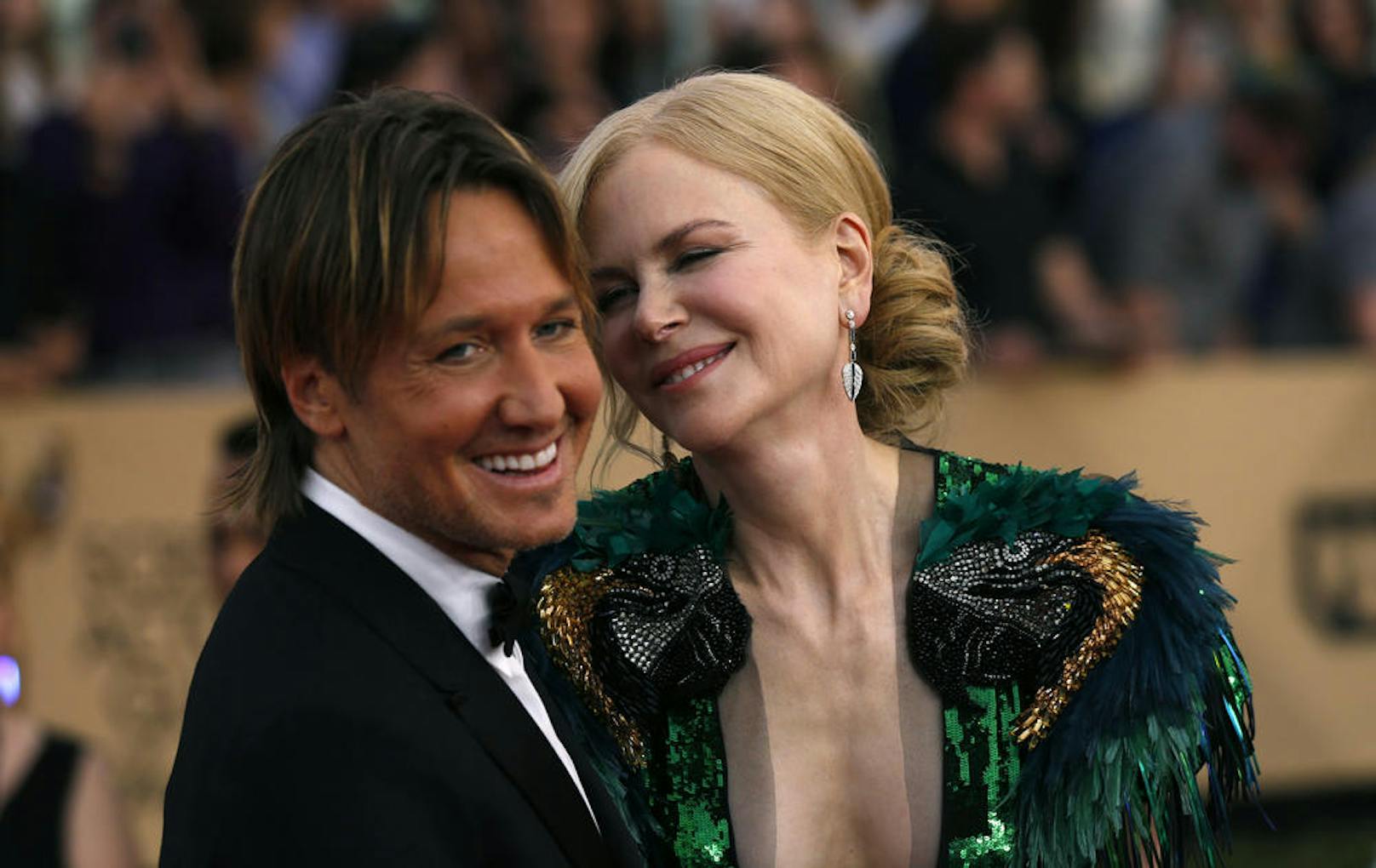Nicole Kidman und ihr Ehemann Keith Urban am roten Teppich der SAG Awards