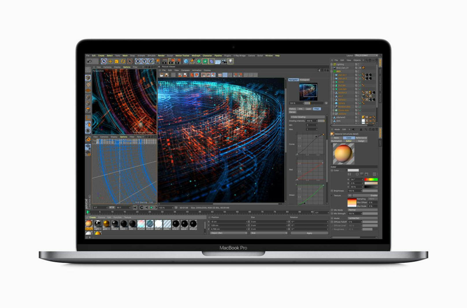 MacBook Pro bietet jetzt höhere Leistung für komplexe Simulationen und Datenmanipulationen. 