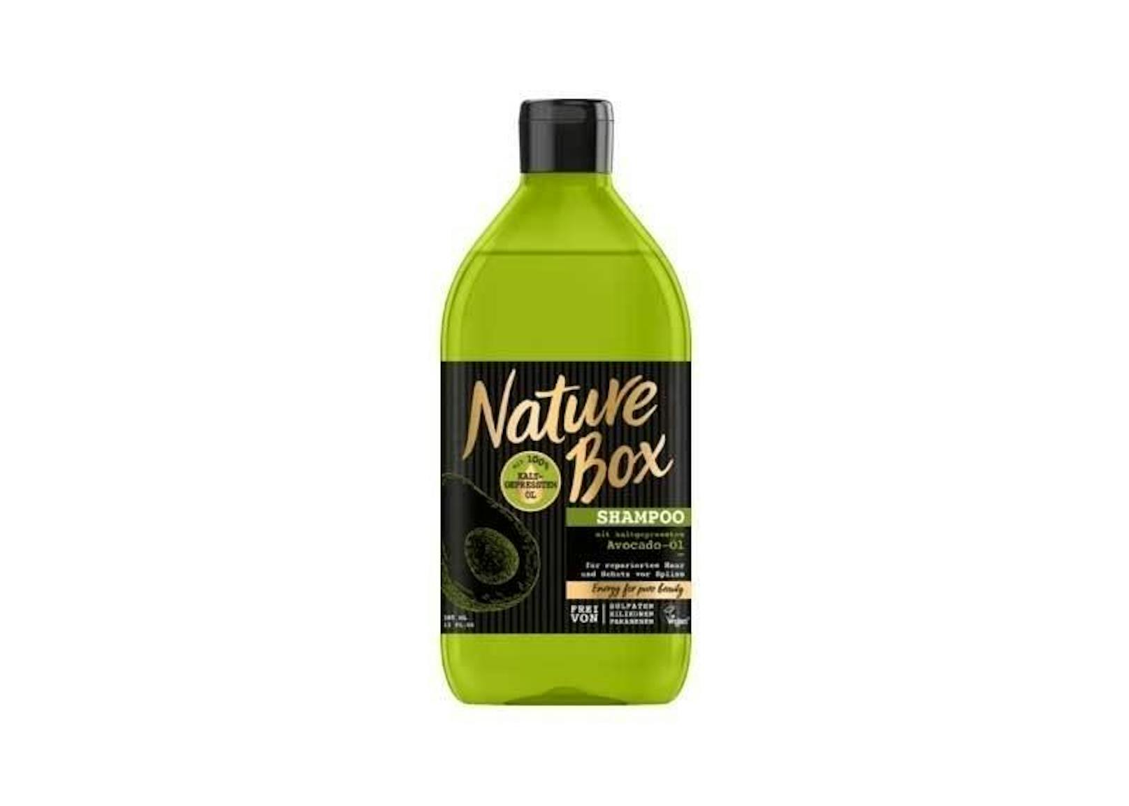 Auch in der neuen Shampoo Linie "Beauty Box" ist ein Shampoo enthalten, das die Power der Avocado in sich trägt. Das Geheimnis sind kaltgepresste Öle, die besonders wichtige Nährstoffe in sich tragen. Vegan! Gesehen um 4,75 Euro.