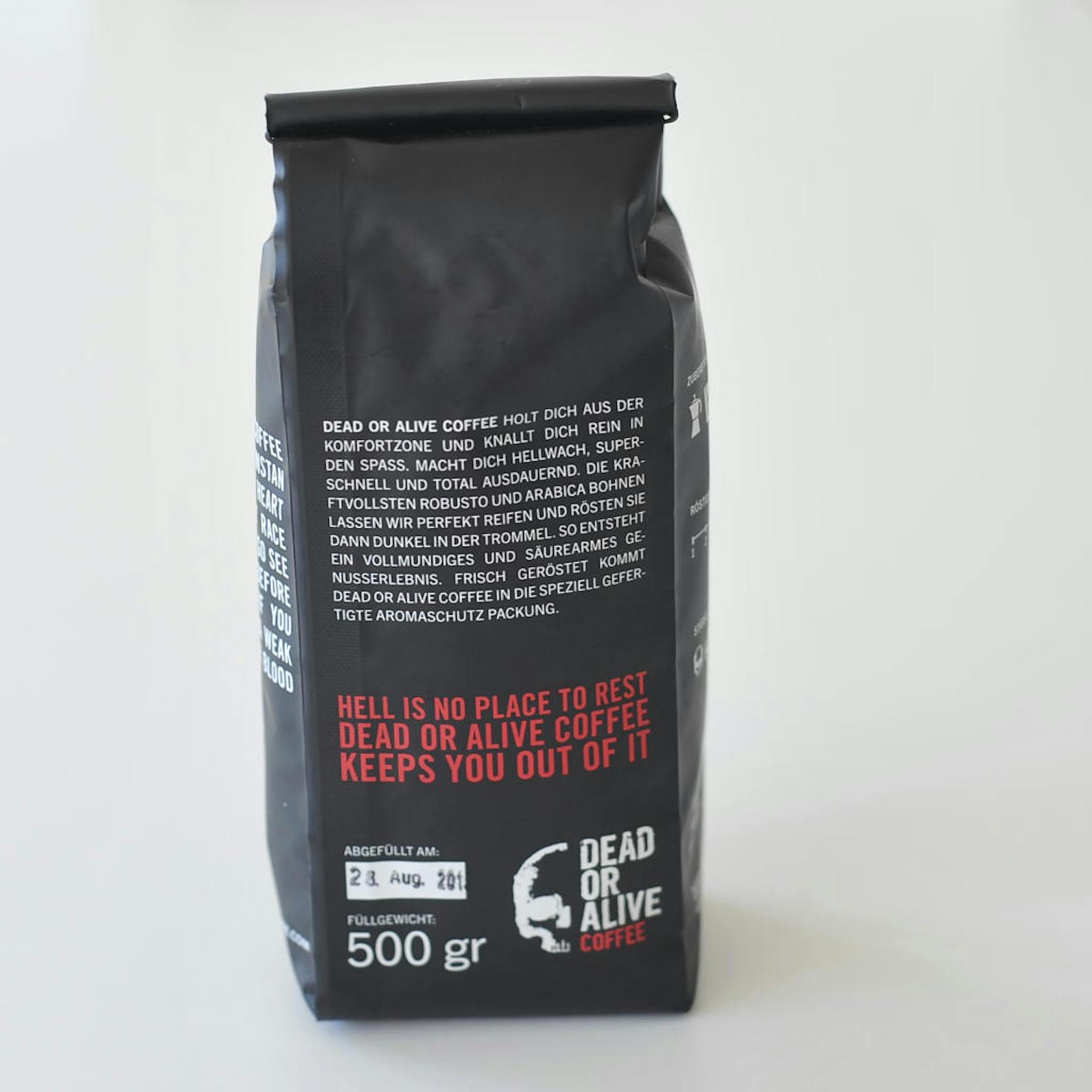 Dead Or Alive Coffee holt einen laut Verpackung "aus der Komfortzone".