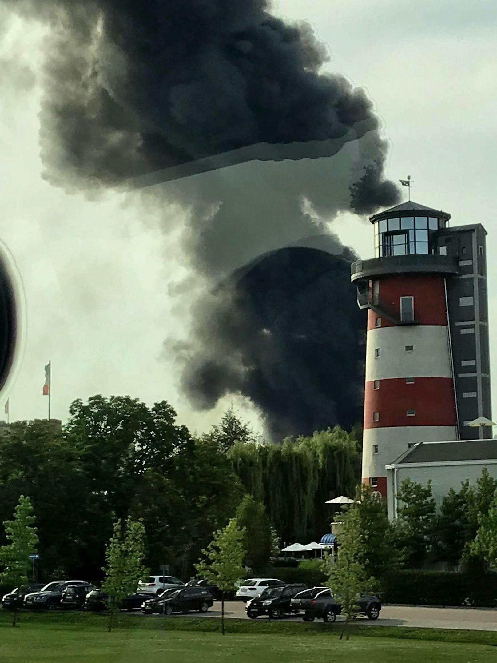 Großbrand im Europa-Park Rust am Samstag (26. Mai 2018).