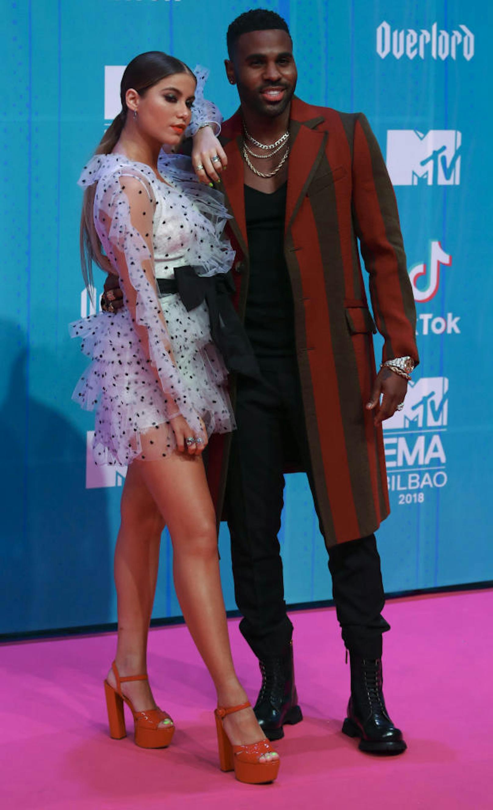 Sofia Reyes und <strong>Jason Derulo</strong> bei den MTV Europe Music Awards in Bilbao 2018