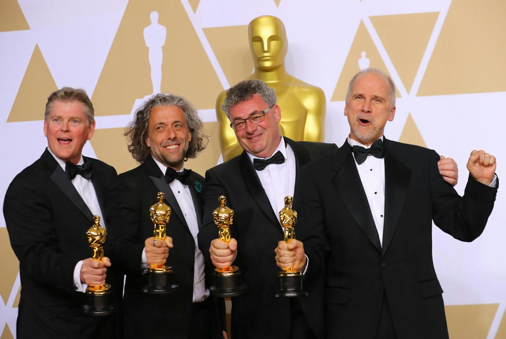 <b>Beste Visual Effects: </b>John Nelson, Gerd Nefzer, Paul Lambert und Richard R. Hoover haben sich ihre Goldburschen mit <b>"Blade Runner 2049"</b> redlich verdient.