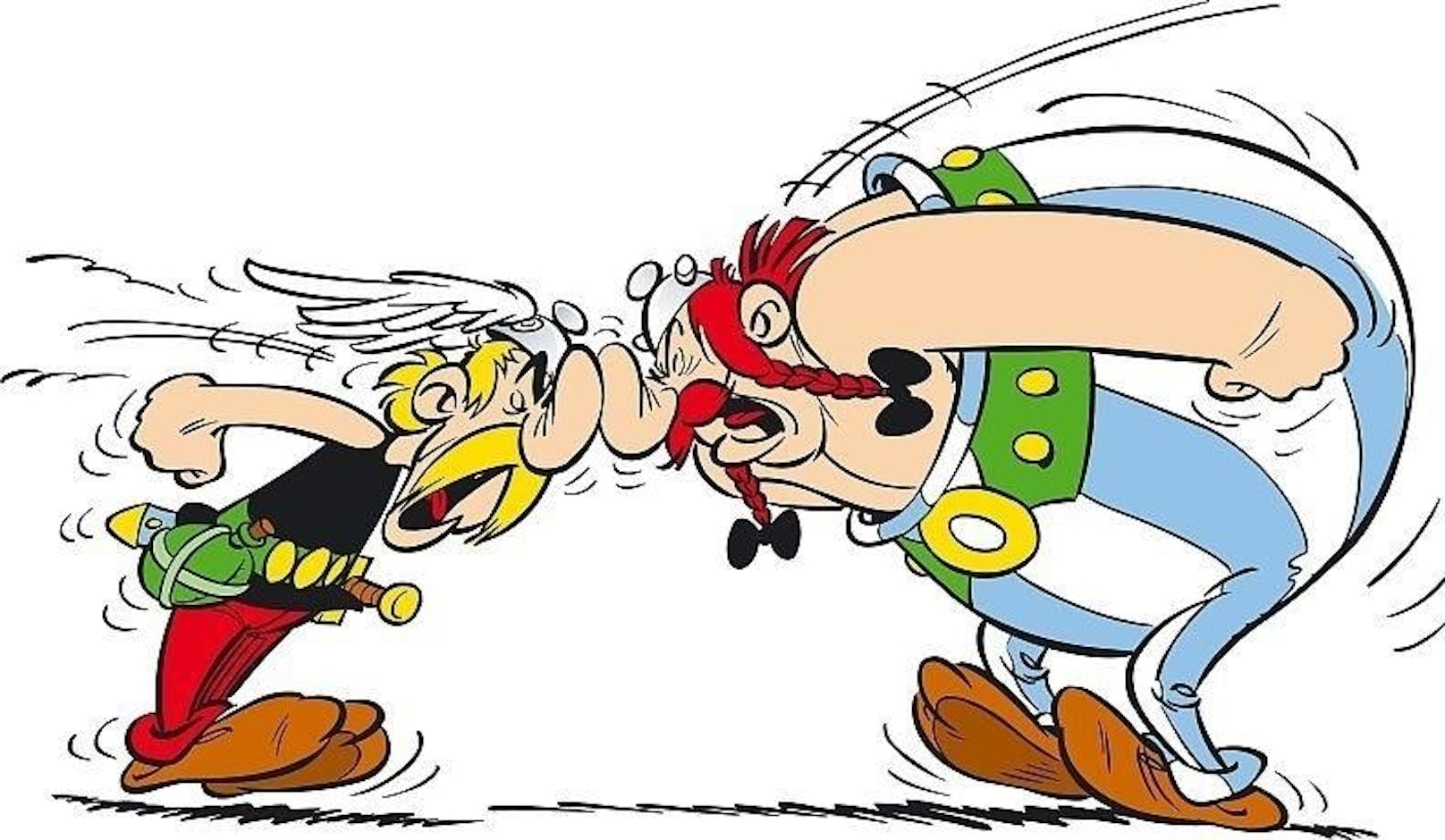 Asterix und Obelix sind Junggesellen und besten Freunde. Wenn sie allerdings streiten, werden sie förmlich. Dann ist nur noch von "Herr Asterix" und "Herr Obelix" die Rede.