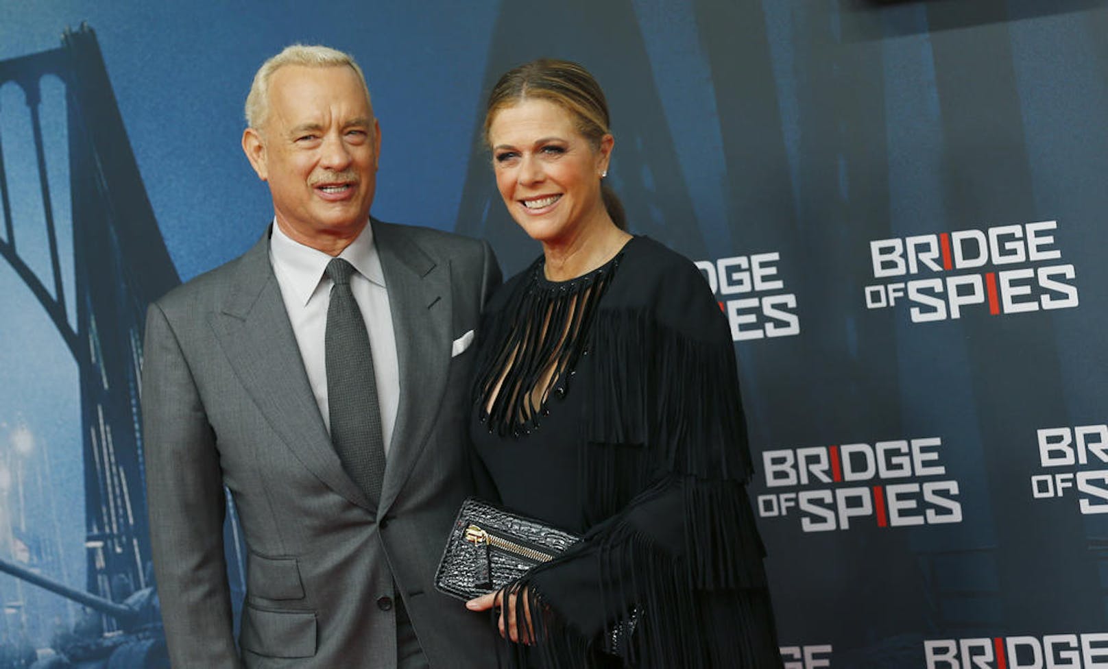 Tom Hanks und seine Frau Rita Wilson bei der Premiere von 'Bridge of Spies' in Berlin, 2015