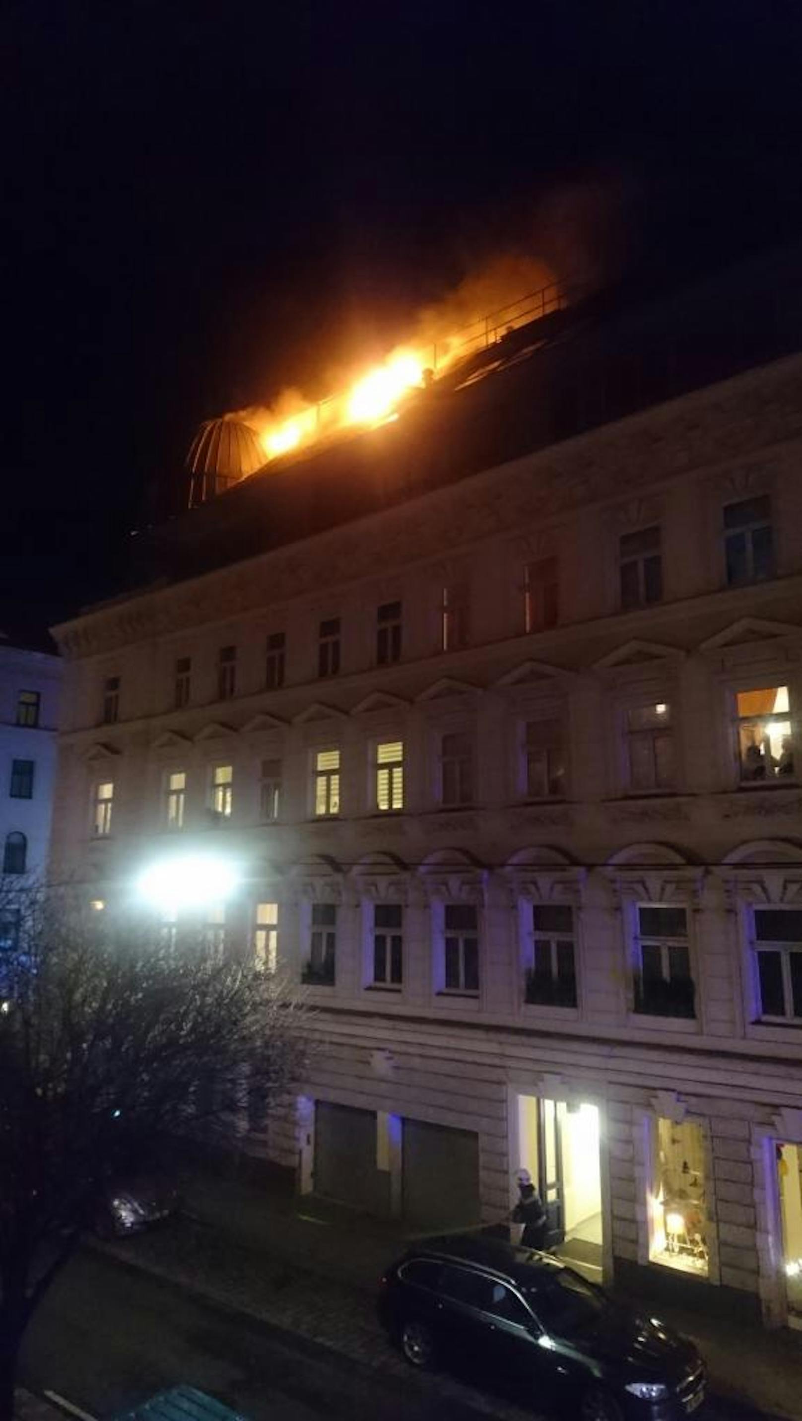 Brand in der Hagenmüllergasse, 1030 Wien