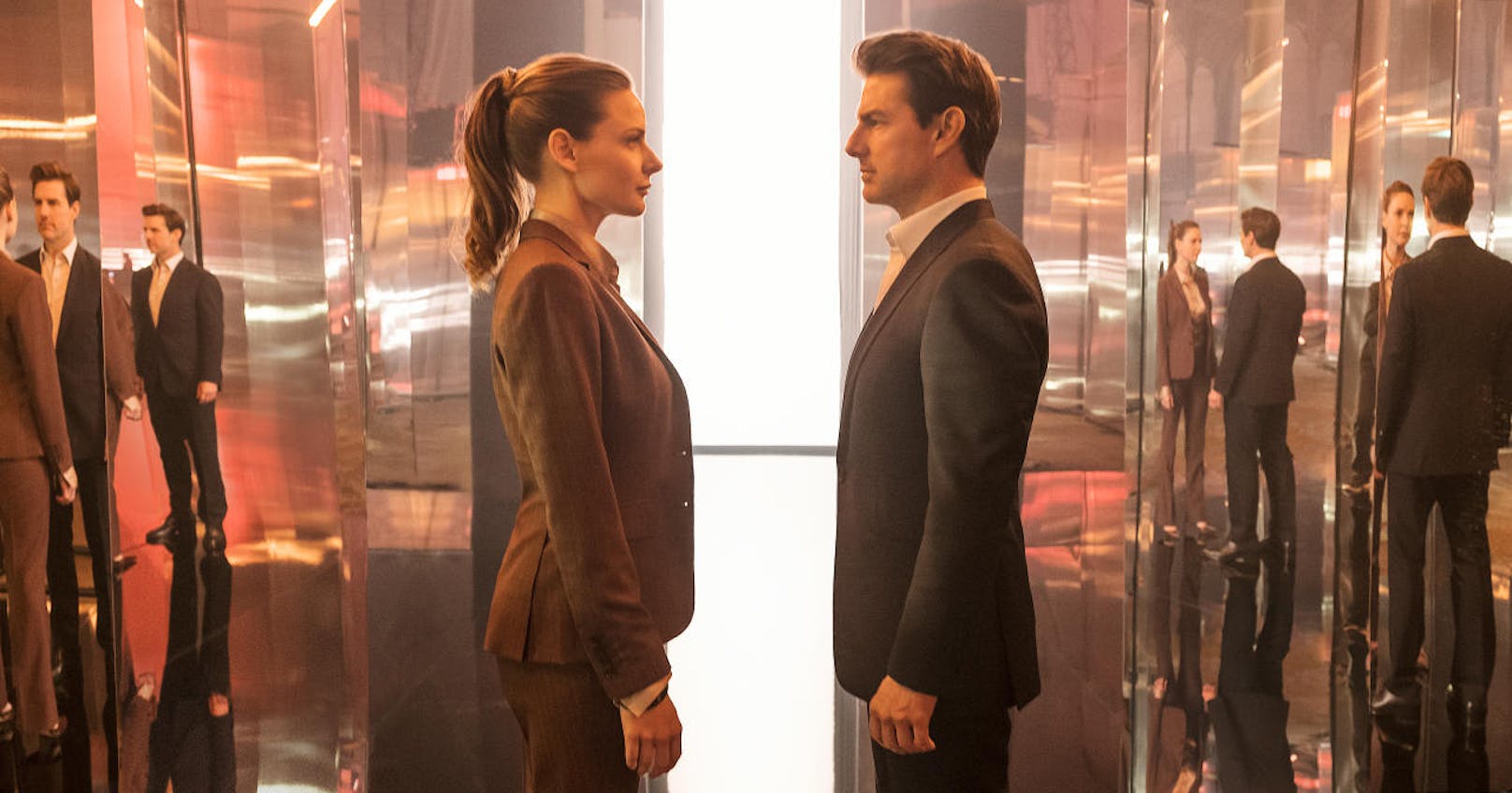 Rebecca Ferguson als Ilsa Faust und Tom Cruise als Ethan Hunt in "Mission: Impossible - Fallout"