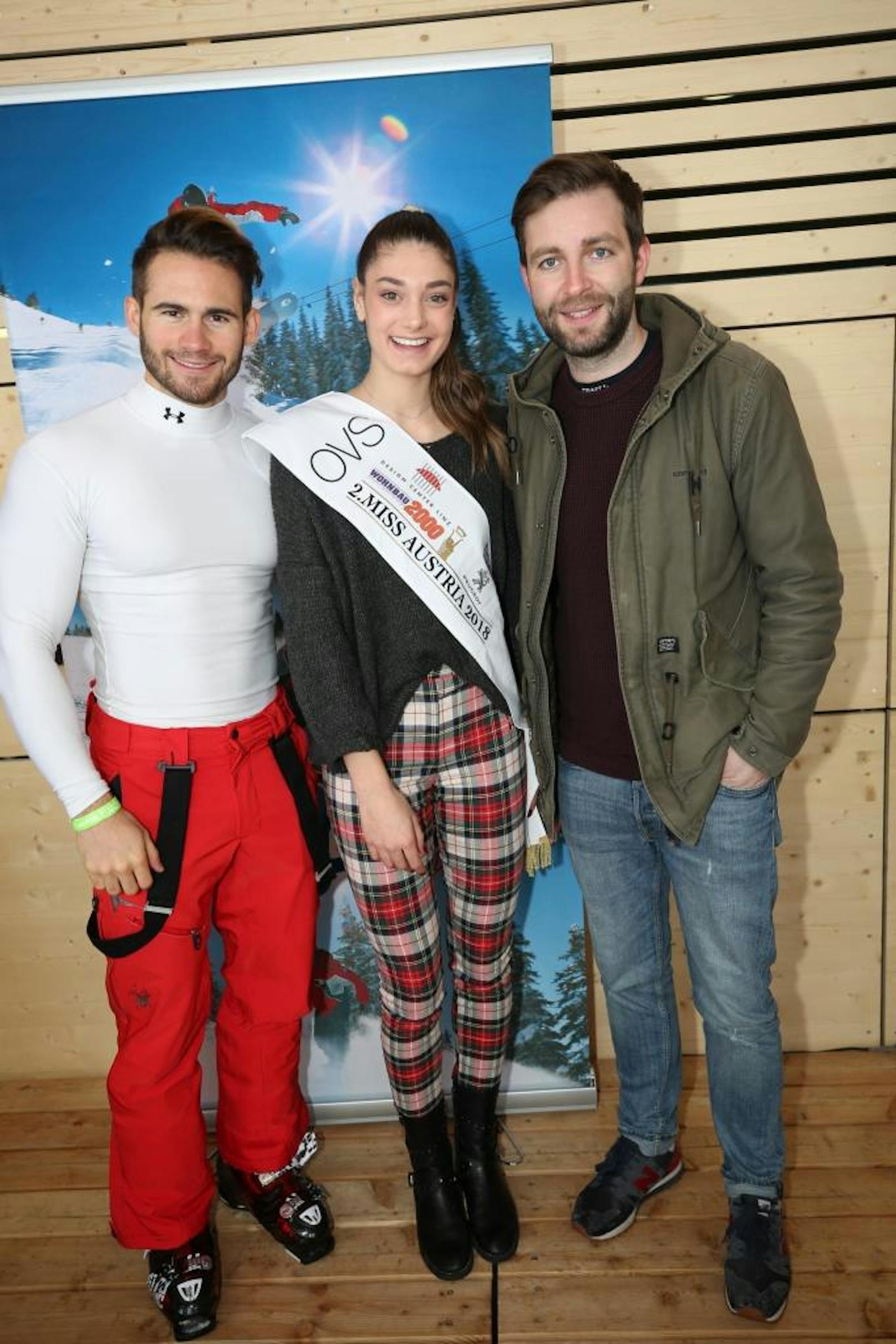 Ex-Mister Austria Fabian Kitzweger, Vize-Miss Austria 2018 Sarah Posch und Sänger Josh