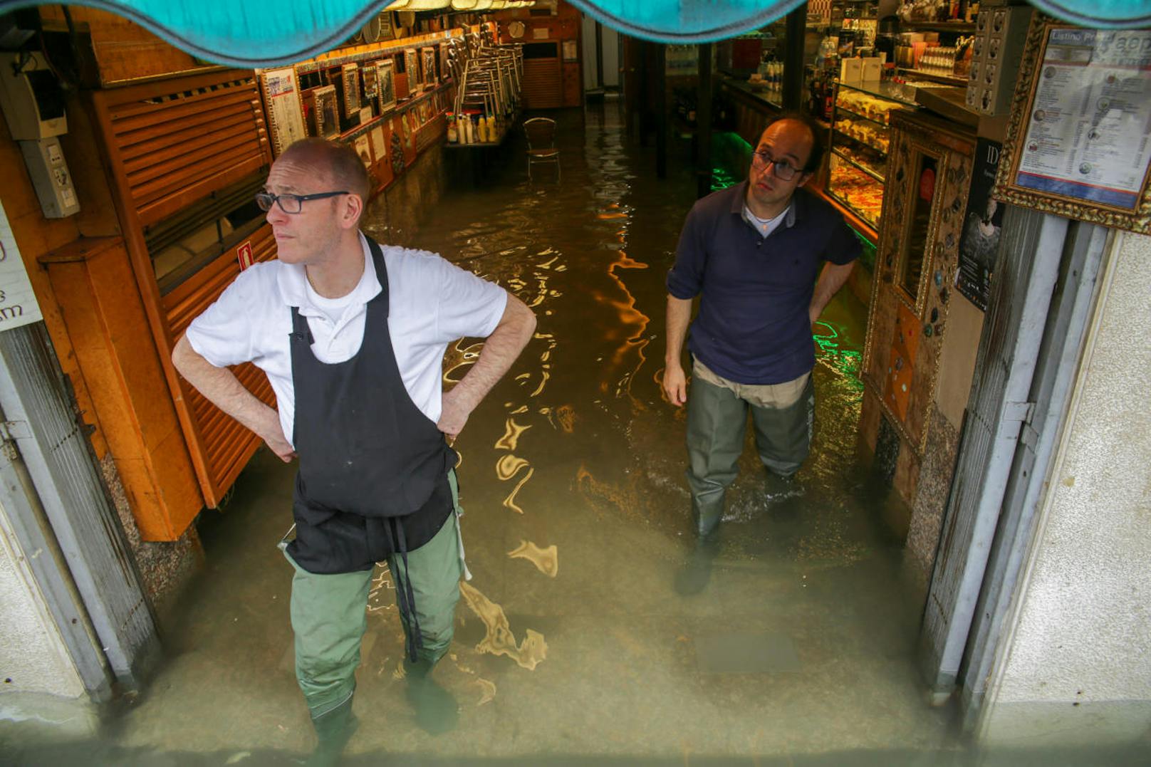 Hochwasser in Venedig am 29. Oktober 2018