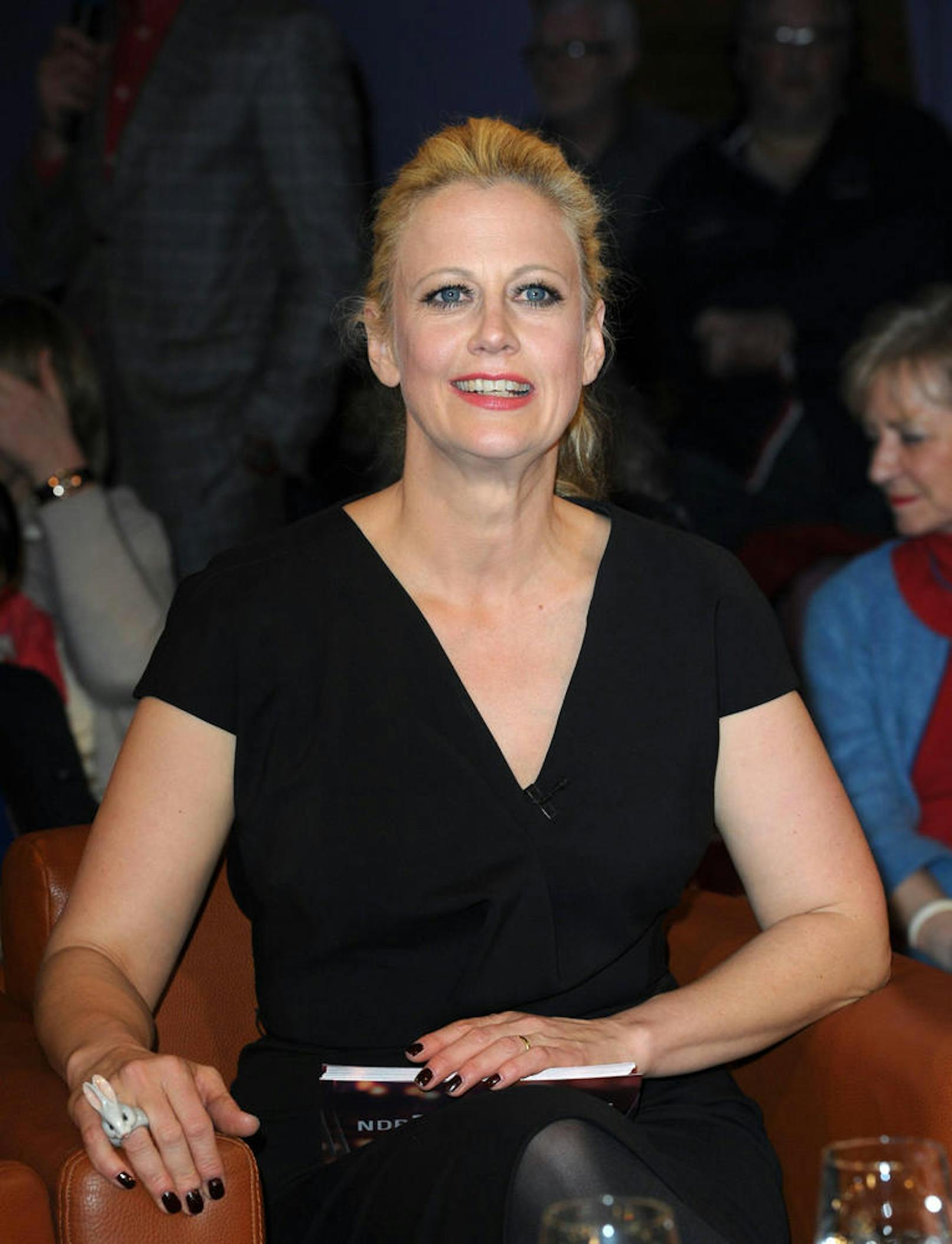 Barbara Schöneberger bei der Aufzeichnung der TV-Sendung NDR Talk Show.