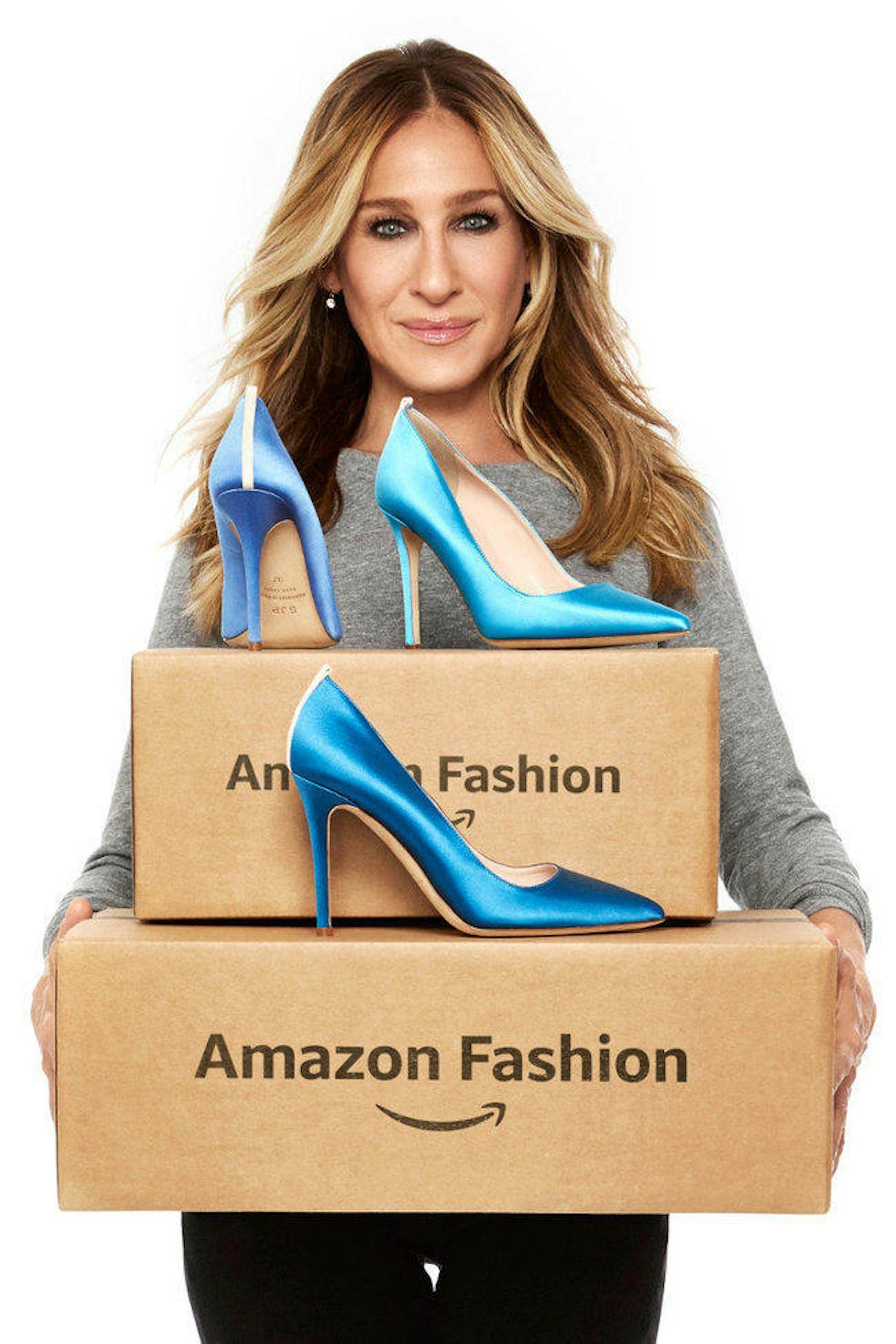 Über Amazon werden die neuen Schuhe von Sarah Jessica Parker auch zu uns kommen. (Foto: Amazon)