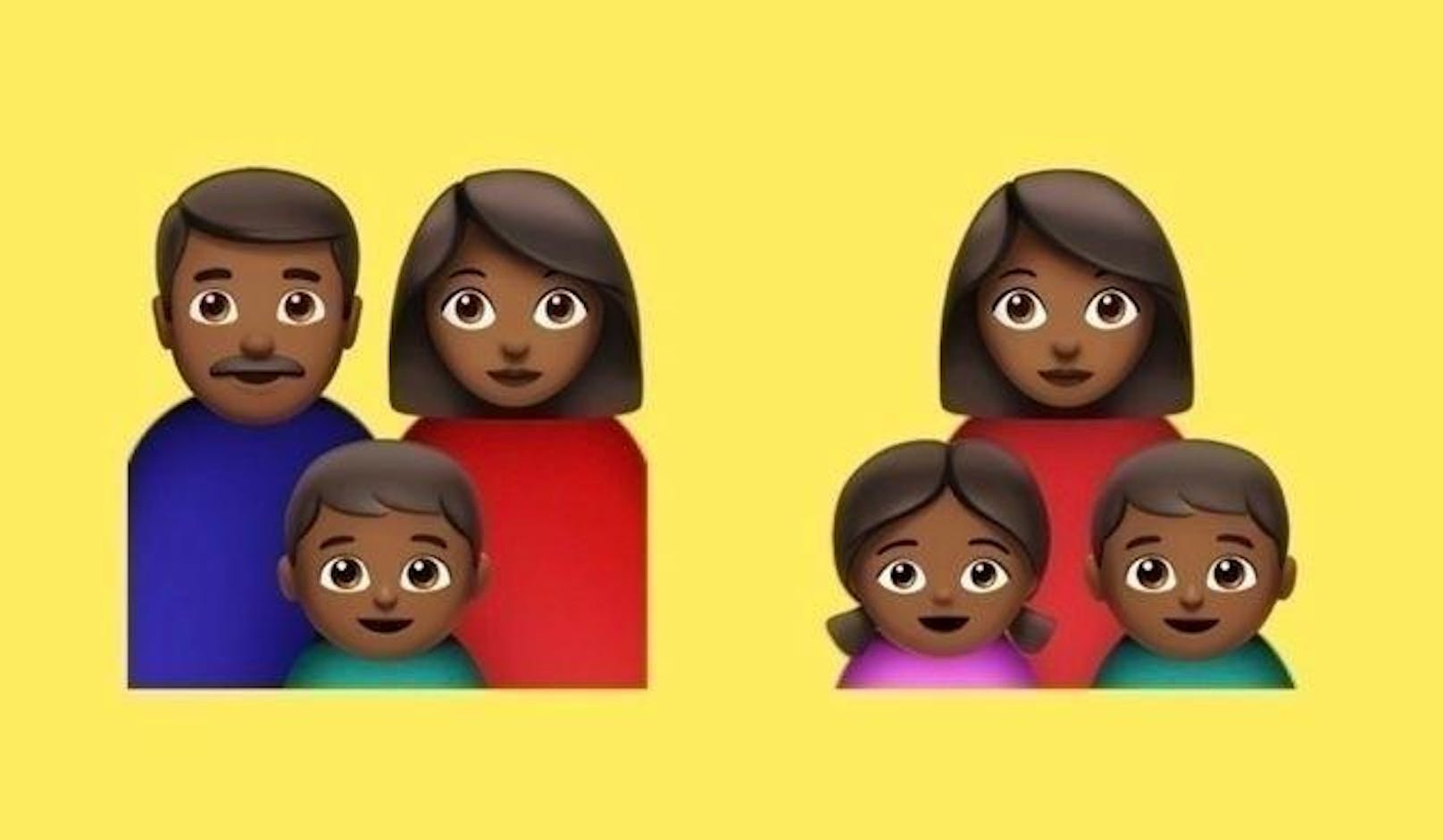 In der Emoji-Version 12.0 sollen auch Symbole für dunkelhäutige Familien unterstützt werden.