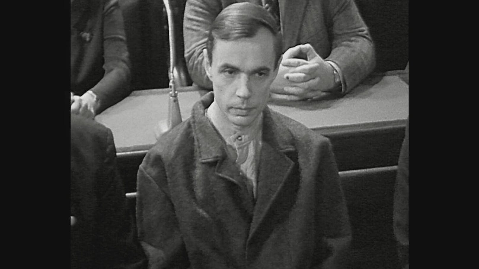 Adolf Schandl 1972 vor Gericht