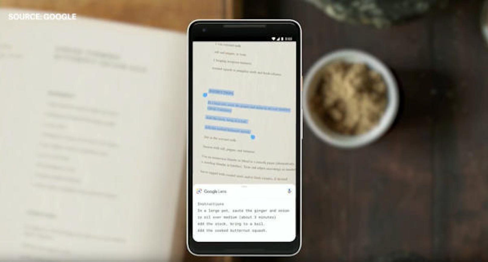 Clever: In Zukunft sollen Nutzer von Google Lens auch Texte aus der Realität direkt aufs Handy copy-pasten können.